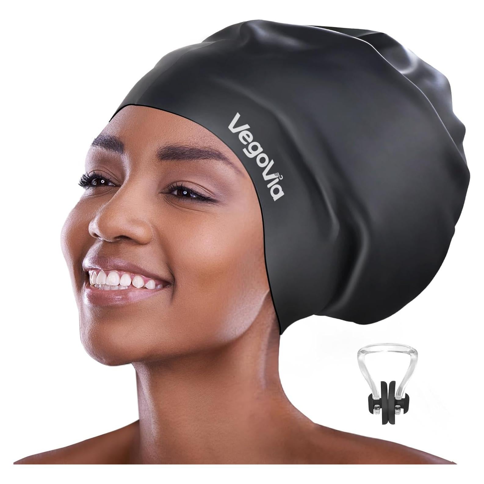 Gorro de Natación Extra Grande VegoVia Silicona Negro