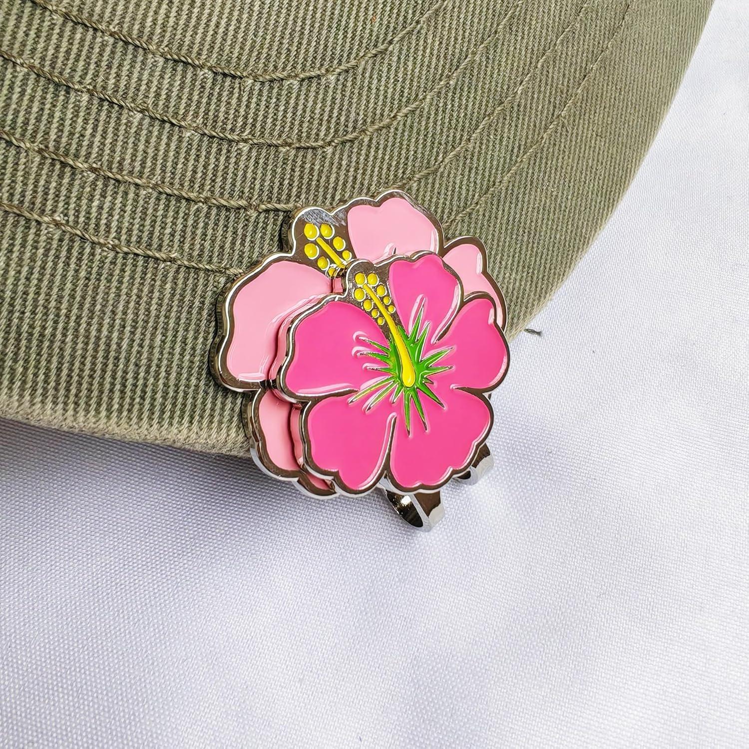 Conjunto de Marcadores de Golf Magnéticos Eshan con Clip Flor