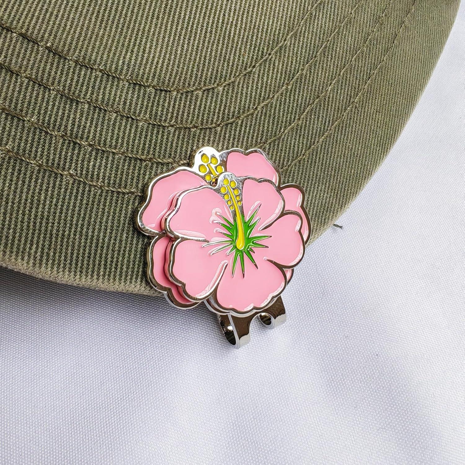 Conjunto de Marcadores de Golf Magnéticos Eshan con Clip Flor