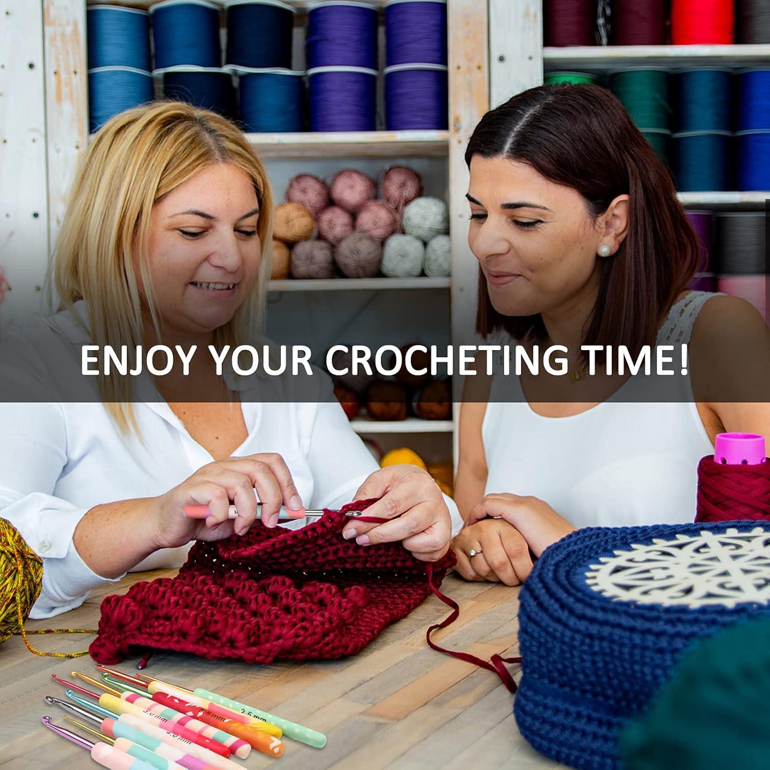 Juego de Ganchillos de Crochet Coopay 9 Piezas 2-6 mm