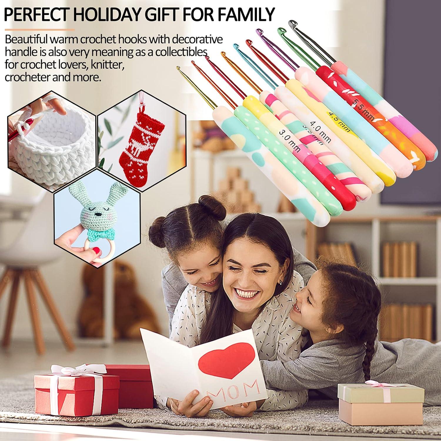 Juego de Ganchillos de Crochet Coopay 9 Piezas 2-6 mm