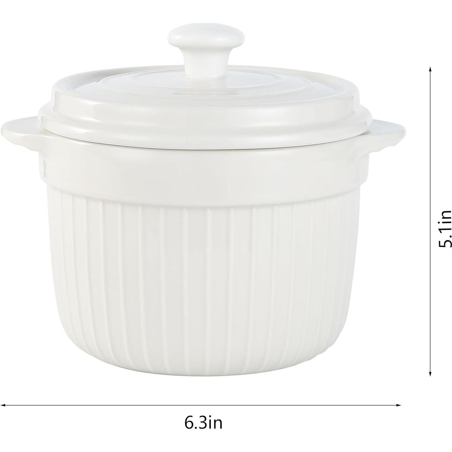 Contenedor de Grasa de Cerámica MaoYaMao 0.5L Blanco con Colador