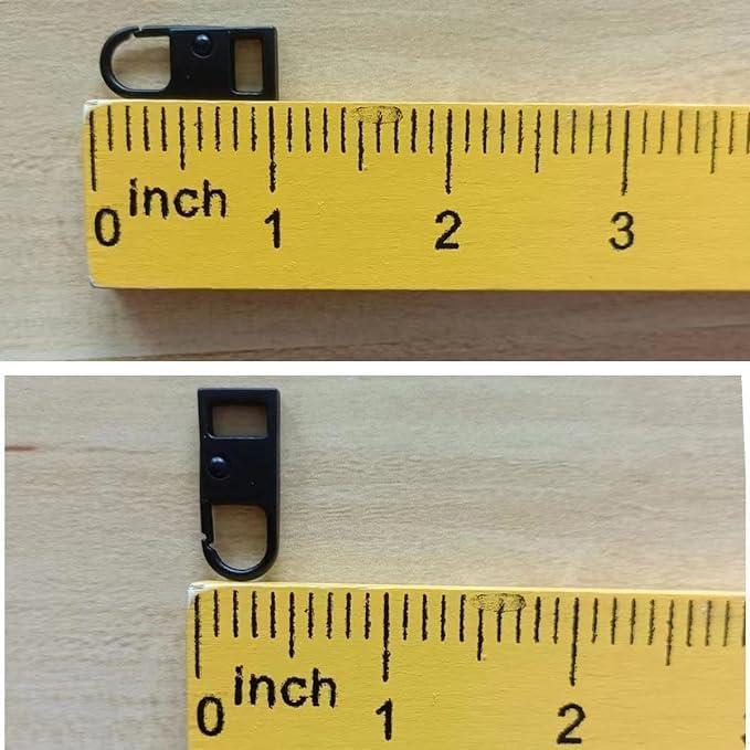 Tiradores de Cremallera de Metal FKEYTO - 8 Piezas, 4 Colores