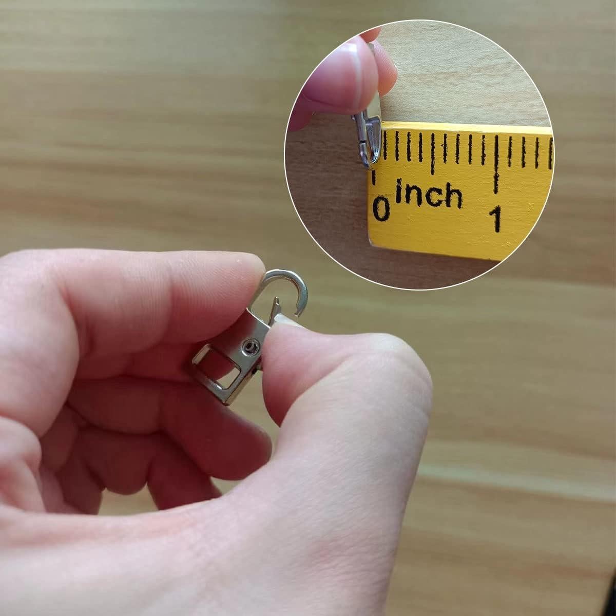 Tiradores de Cremallera de Metal FKEYTO - 8 Piezas, 4 Colores