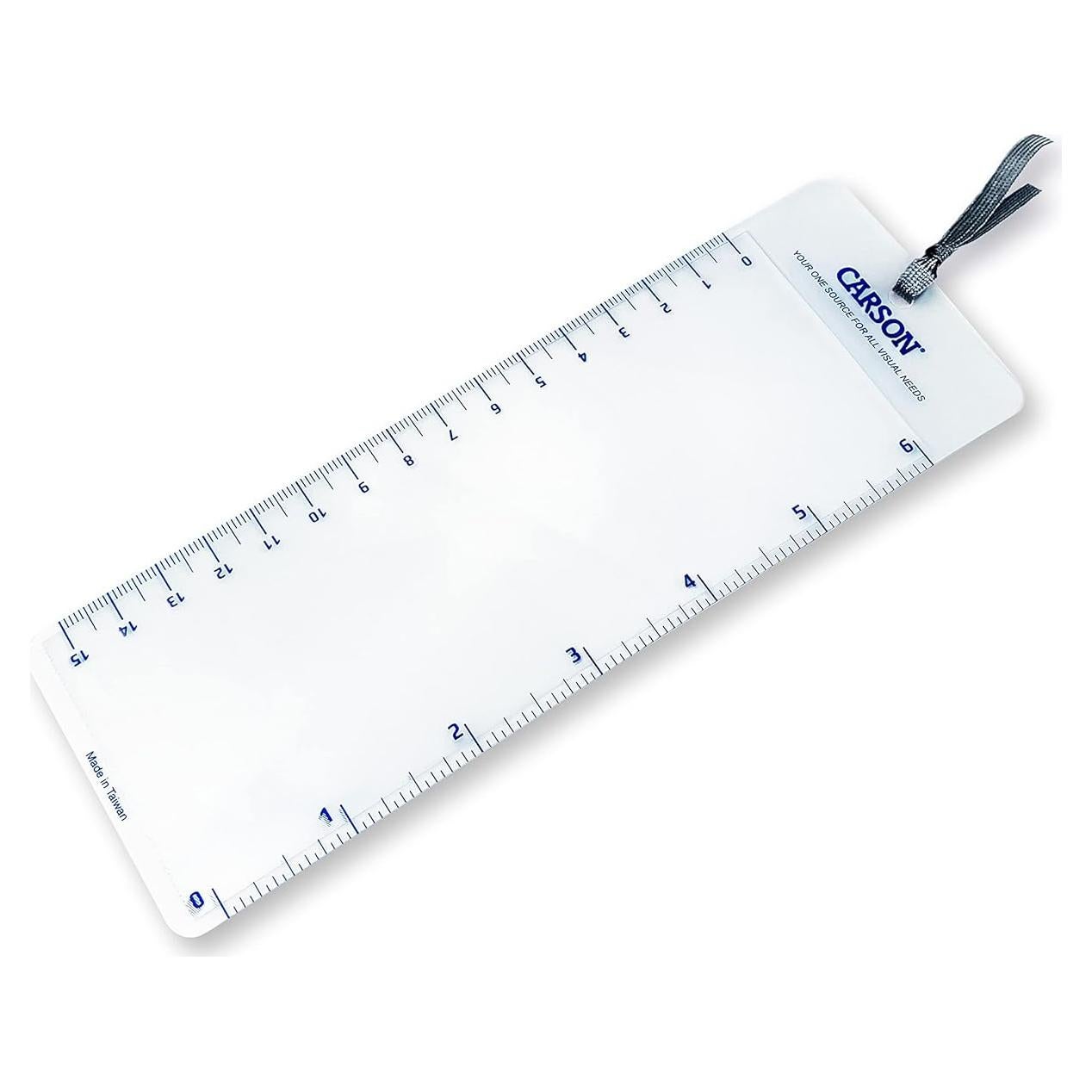 Lupa de Página Fresnel Carson MagniMark 3x con Regla 15.24 cm - 10 Unidades