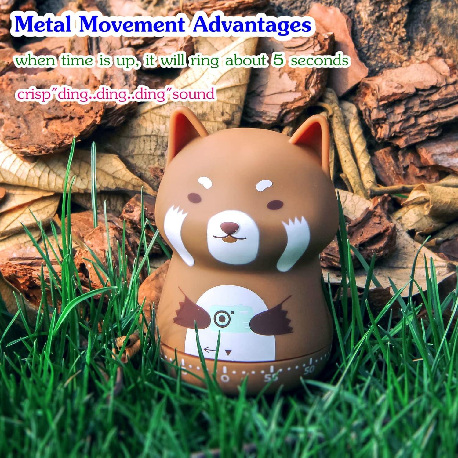 Temporizador de Cocina Mecánico NUOSWEK Panda Marrón 60 Min