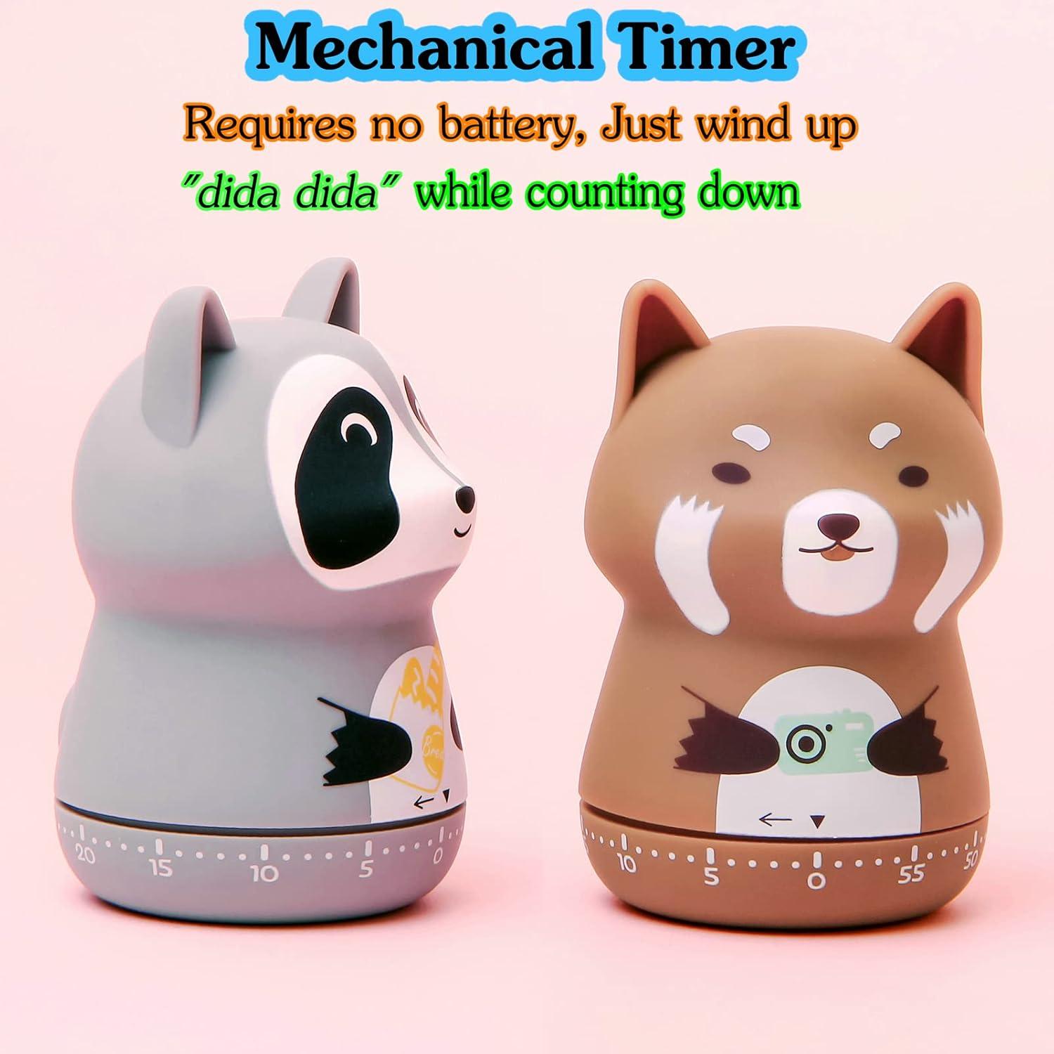 Temporizador de Cocina Mecánico NUOSWEK Panda Marrón 60 Min