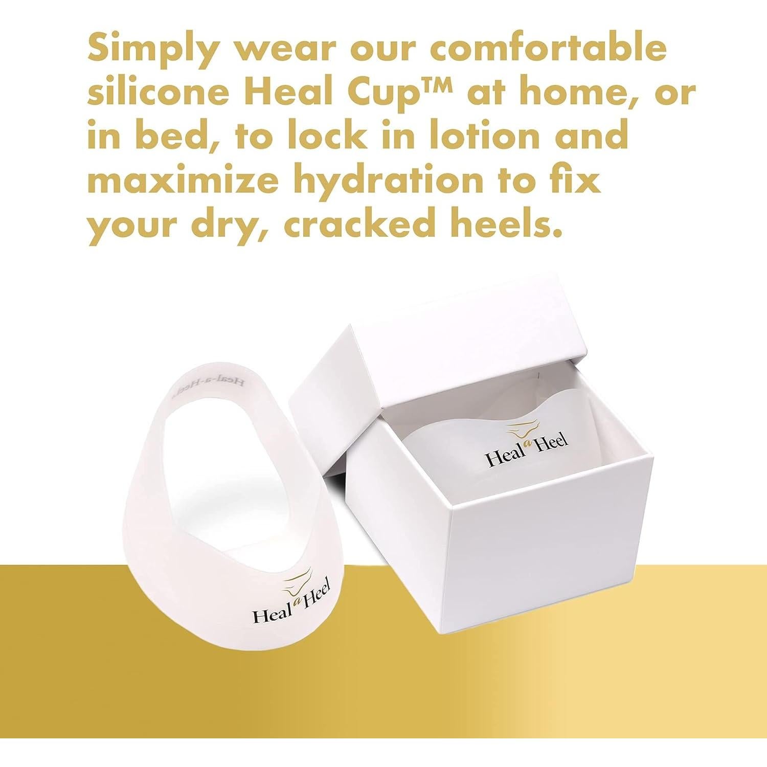 Copas de Silicona Heal A Heel para Talones Agrietados - Medianas