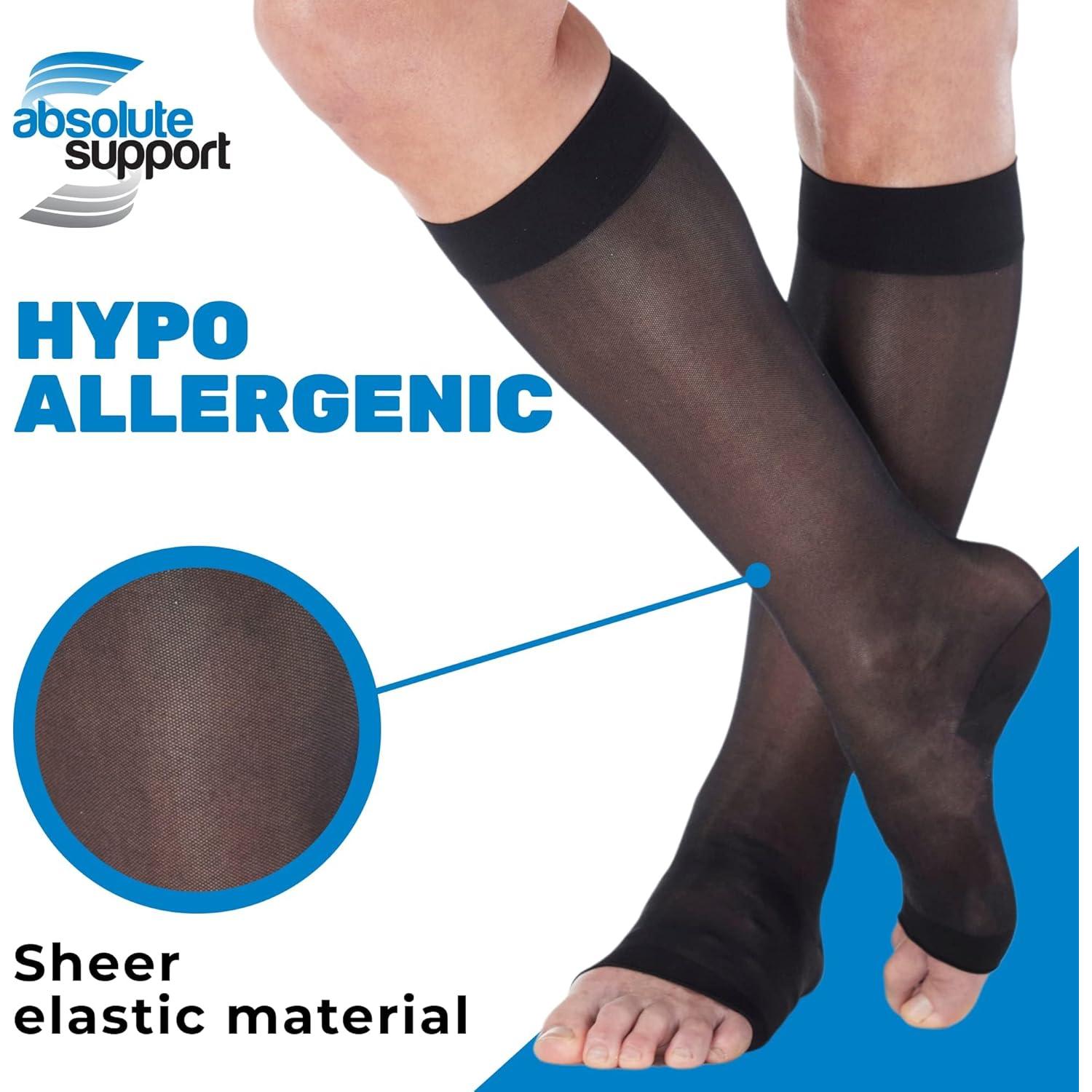 Calcetines de Compresión Transparentes Mujeres Absolute Support 15-20 mmHg