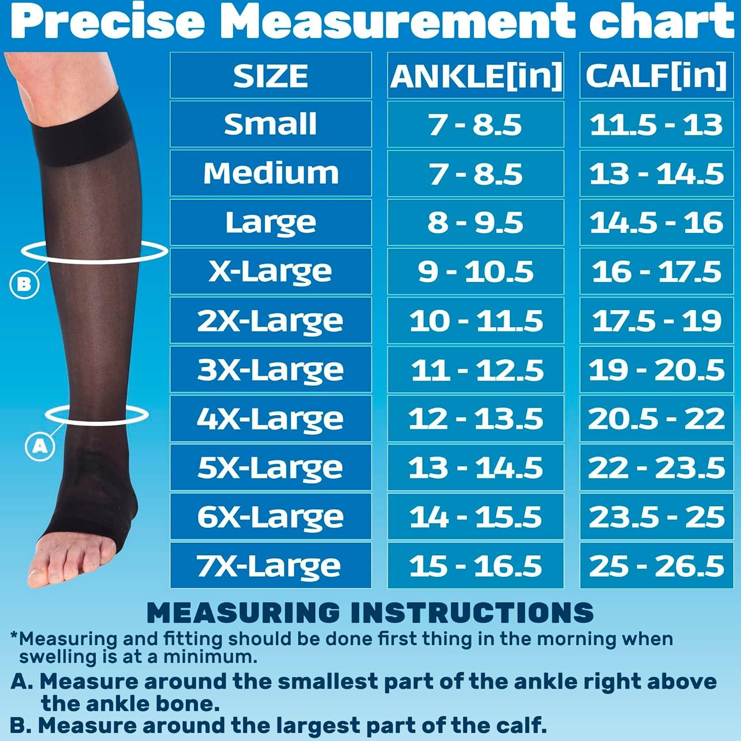 Calcetines de Compresión Transparentes Mujeres Absolute Support 15-20 mmHg