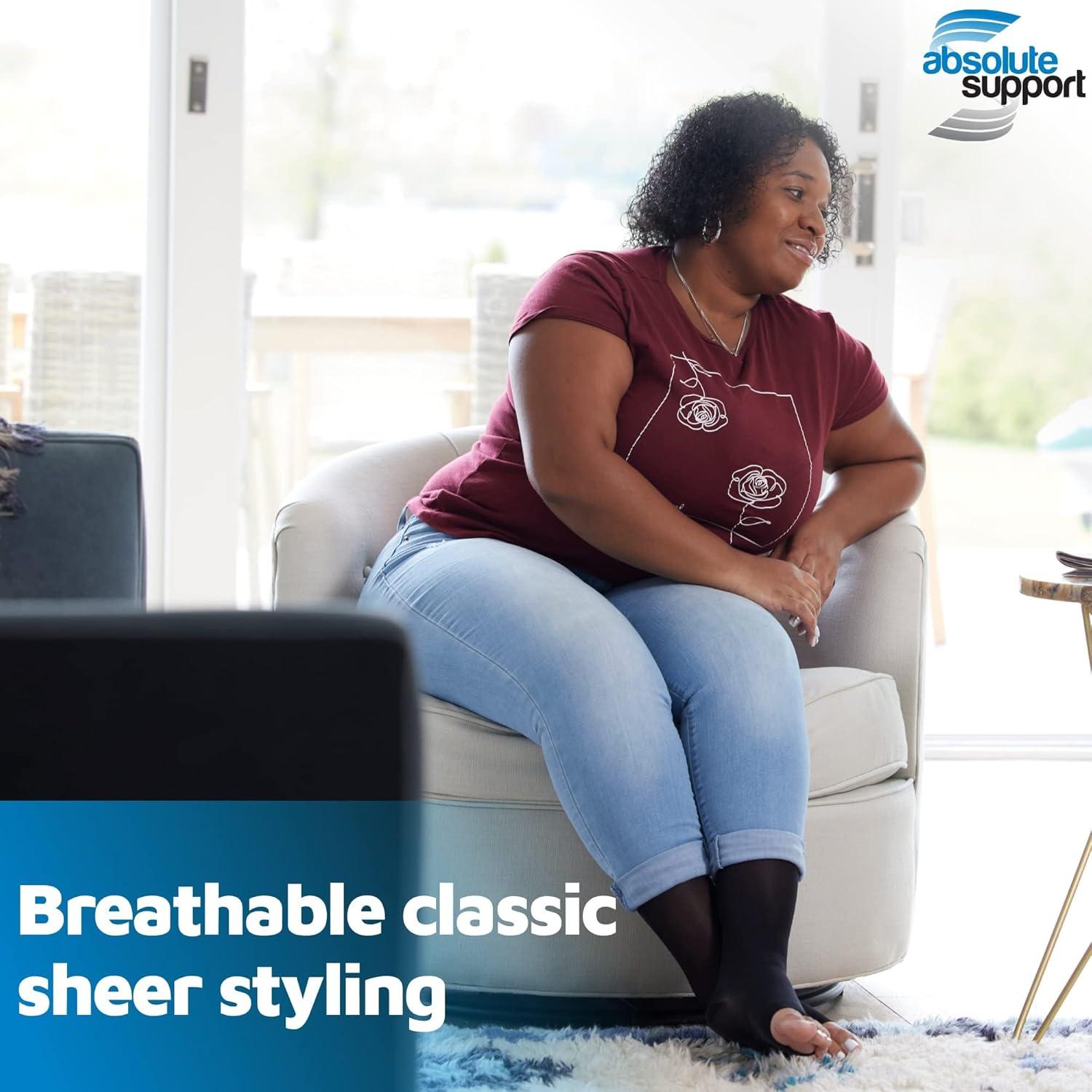 Calcetines de Compresión Transparentes Mujeres Absolute Support 15-20 mmHg