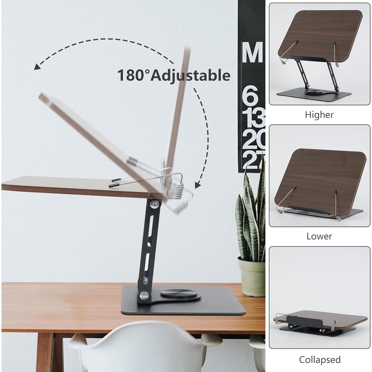 Soporte de Libro GYINGS Multi-Angulo 360° Plegable 1.27 kg