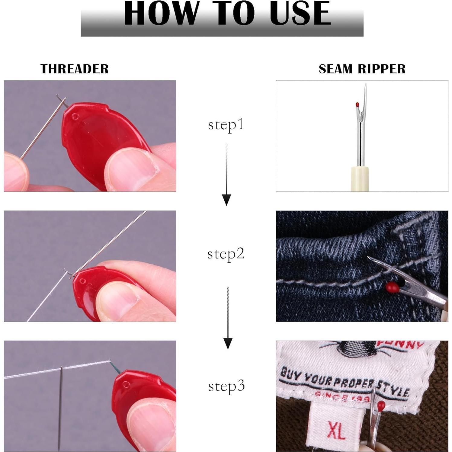 Enhebrador de Agujas Meeggrace 5PCS - Herramienta de Costura