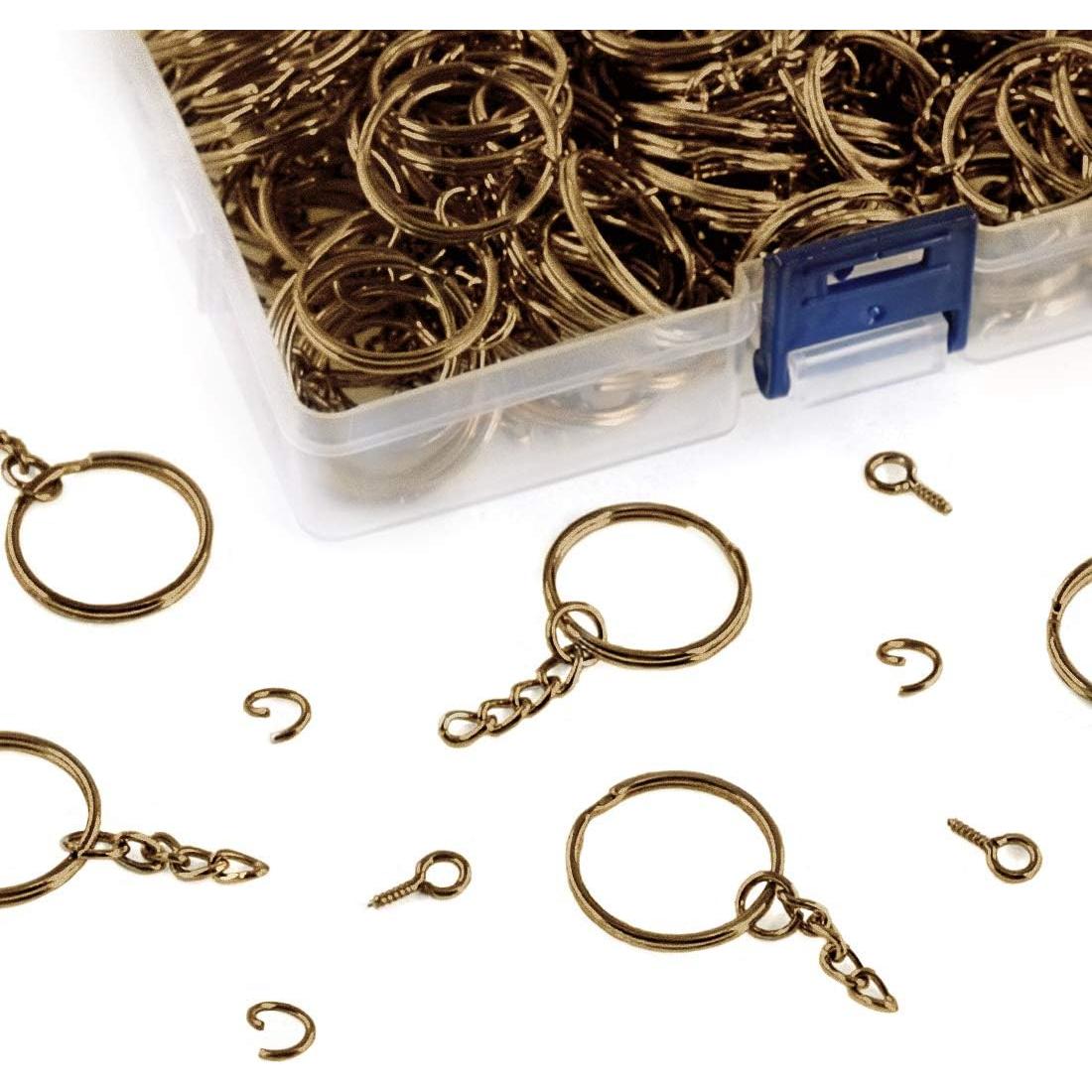 Kit 450 Piezas Anillos de Llave Swpeet 25mm con Cadena