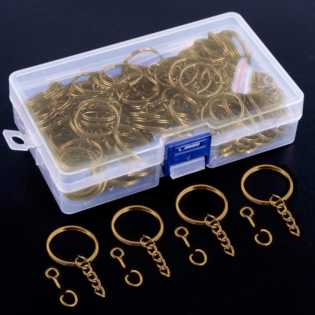 Kit 450 Piezas Anillos de Llave Swpeet 25mm con Cadena