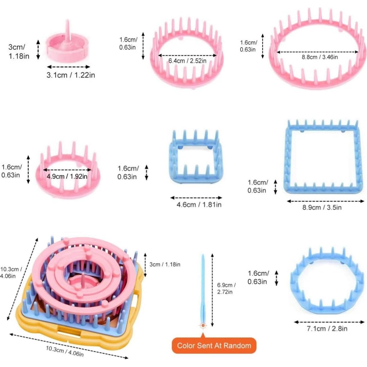 Kit de Telar Ayasee para Flores - 12 Colores de Hilo Acrílico