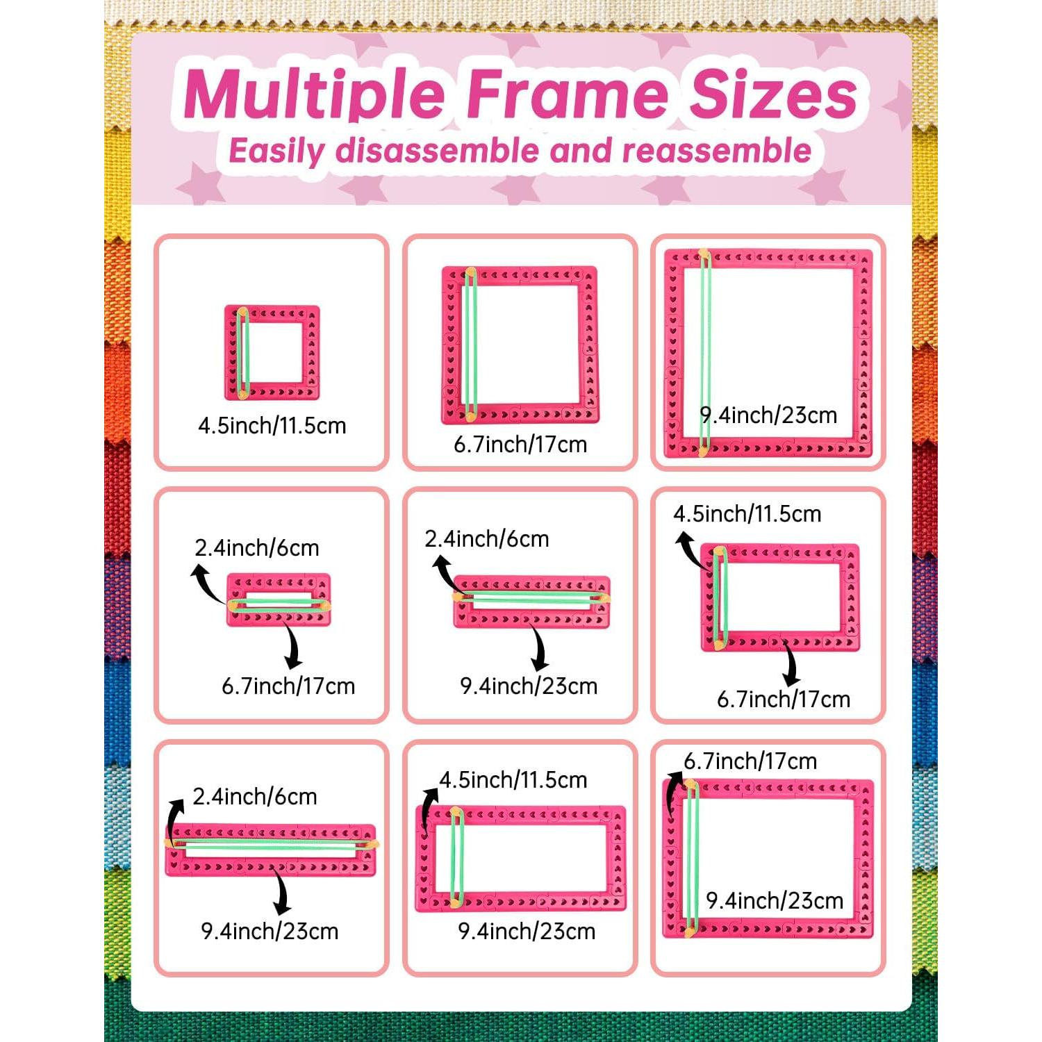 Kit de Telar JIIFO para Posavasos - 500 Piezas, Rosa