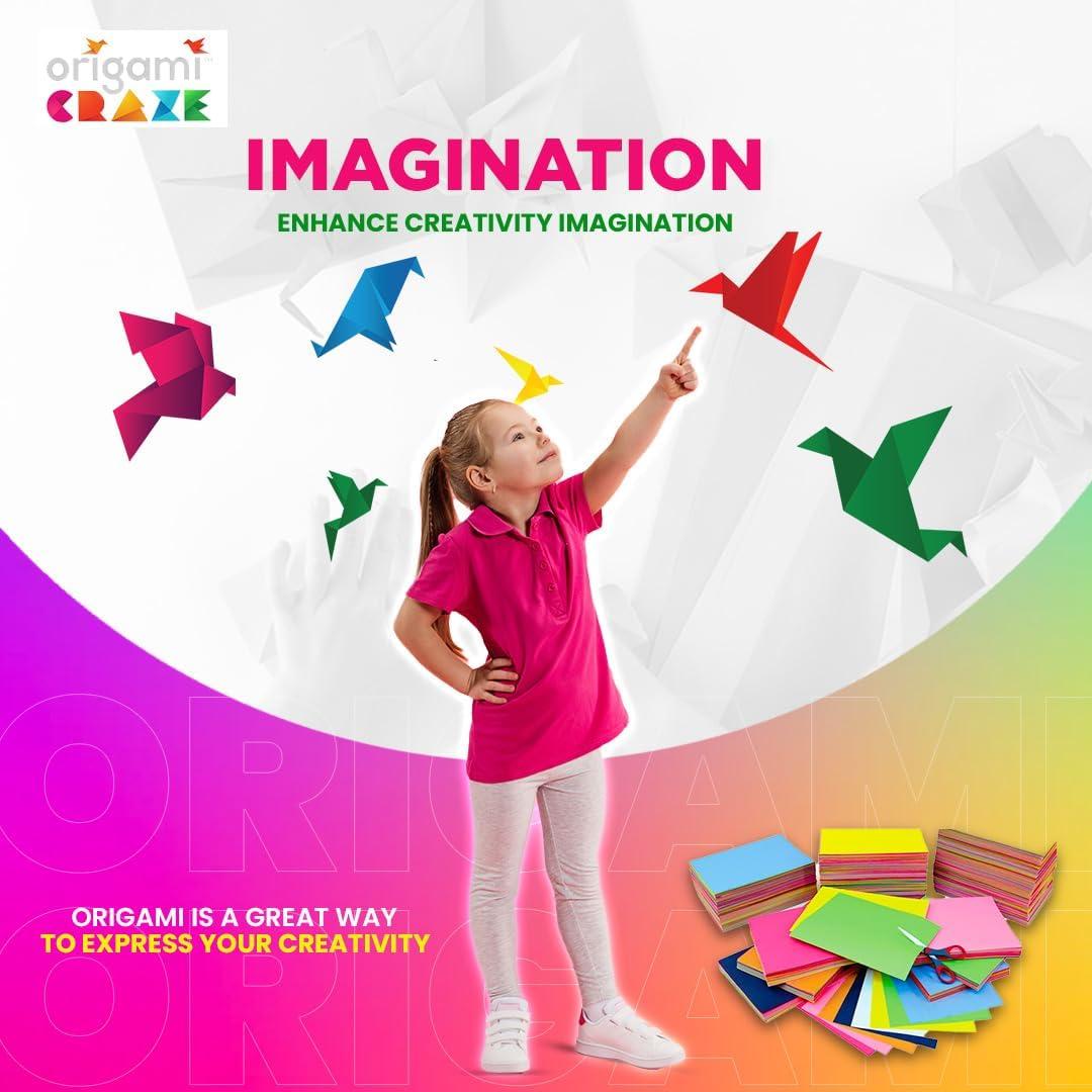 Papel de Origami 200 Hojas Origami Craze 5.08 cm 20 Colores