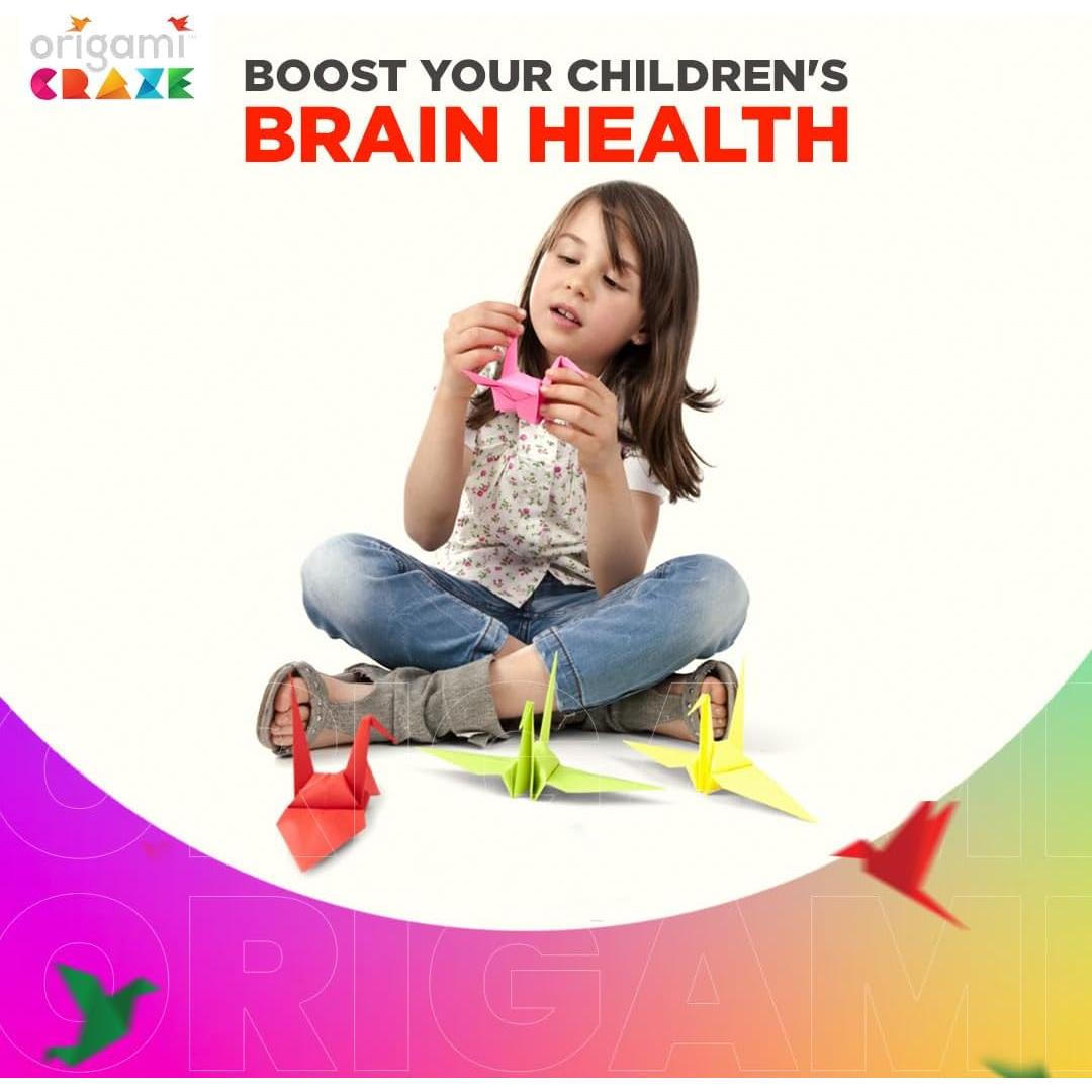 Papel de Origami 200 Hojas Origami Craze 5.08 cm 20 Colores