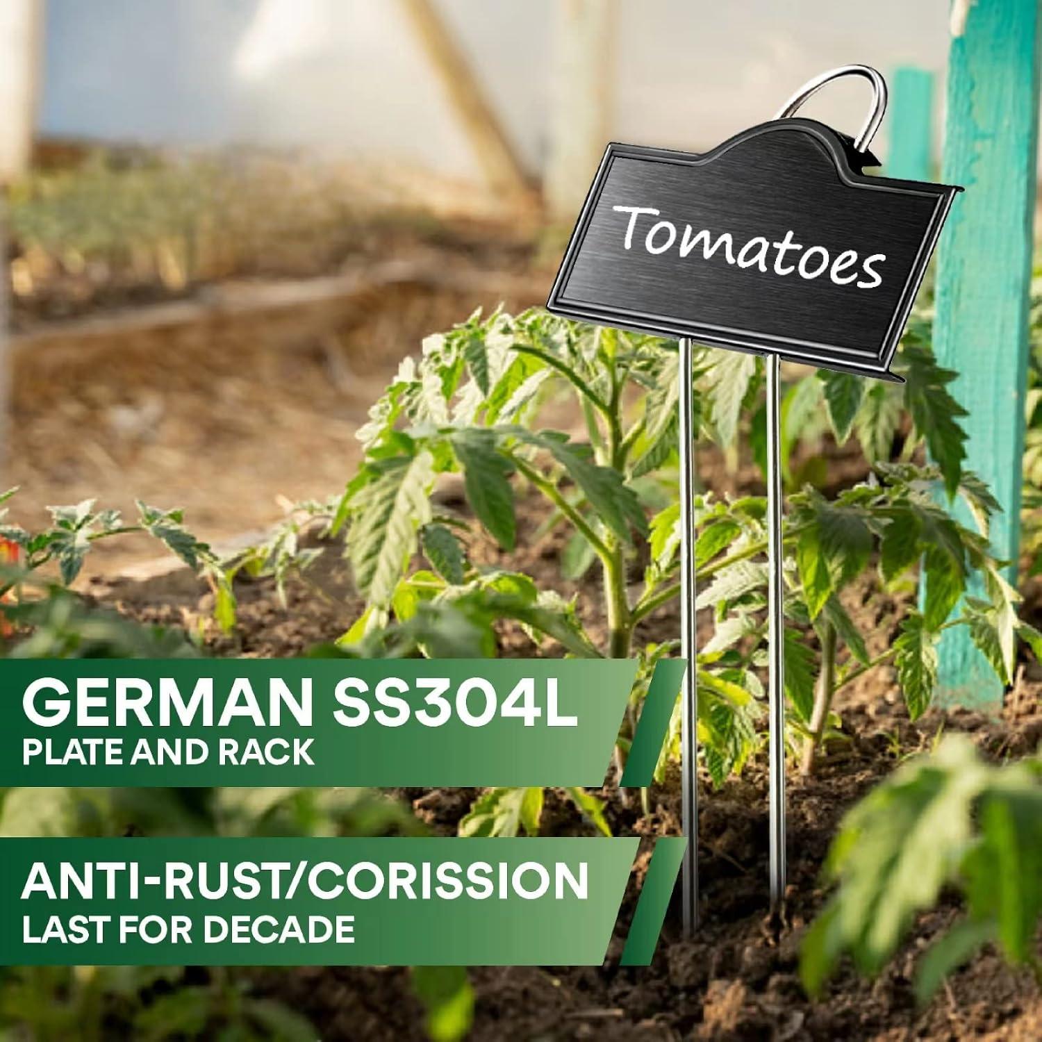 Etiquetas de Plantas de Acero Inoxidable Bravex 25 Piezas 27.3 cm