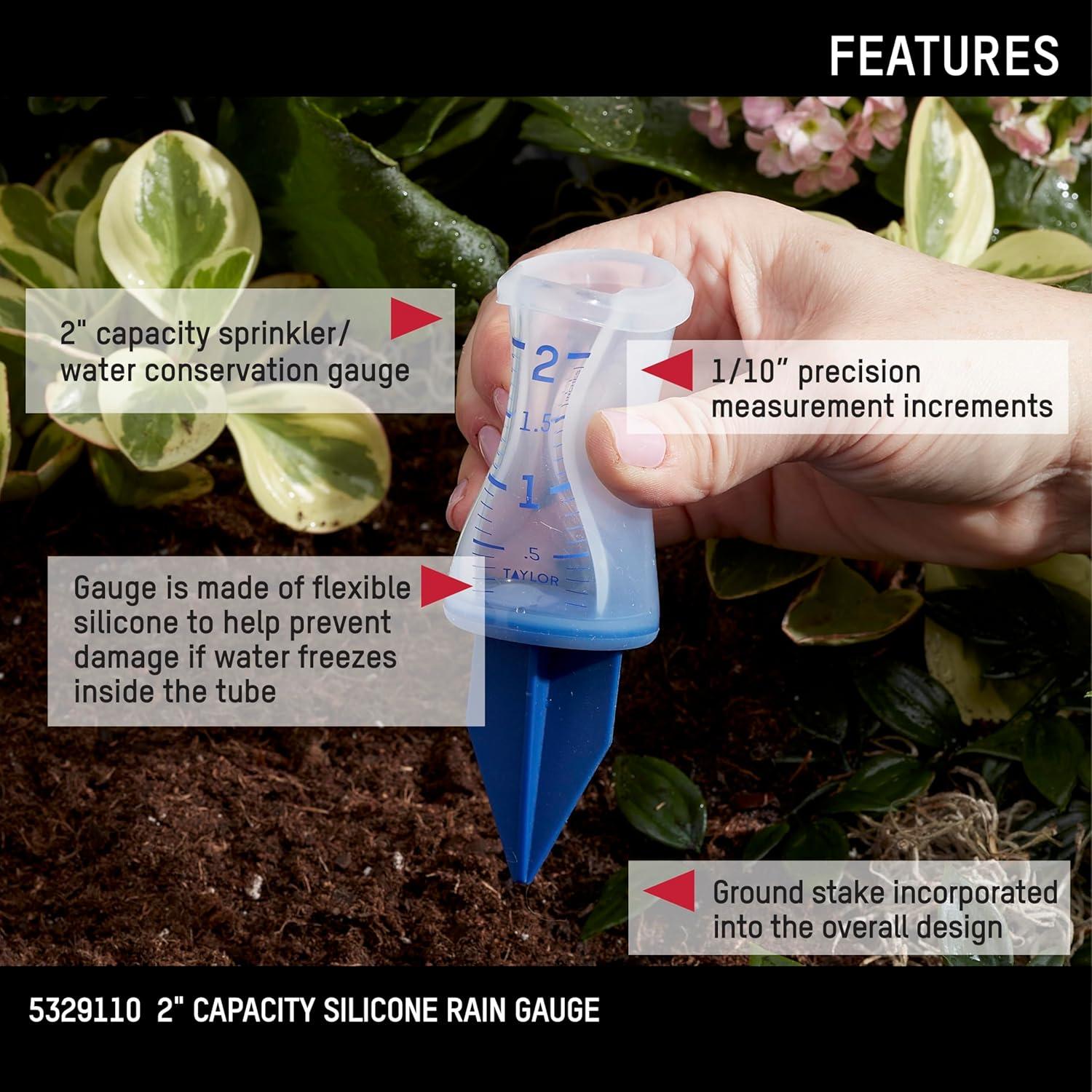 Medidor de Aspersor de Silicona Taylor 5 cm Azul Resistente