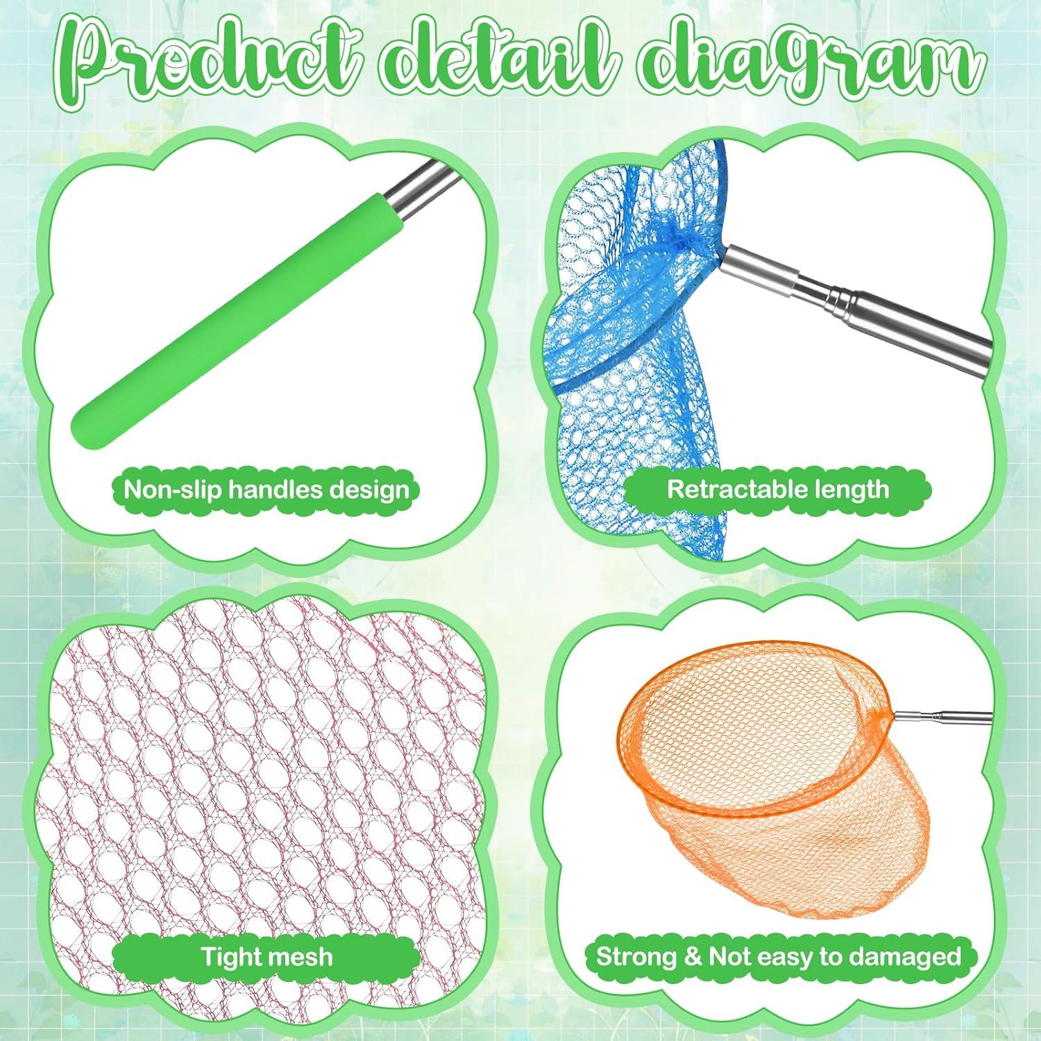 Redes Telescópicas para Niños Sosation 6 Pcs 38-86 cm