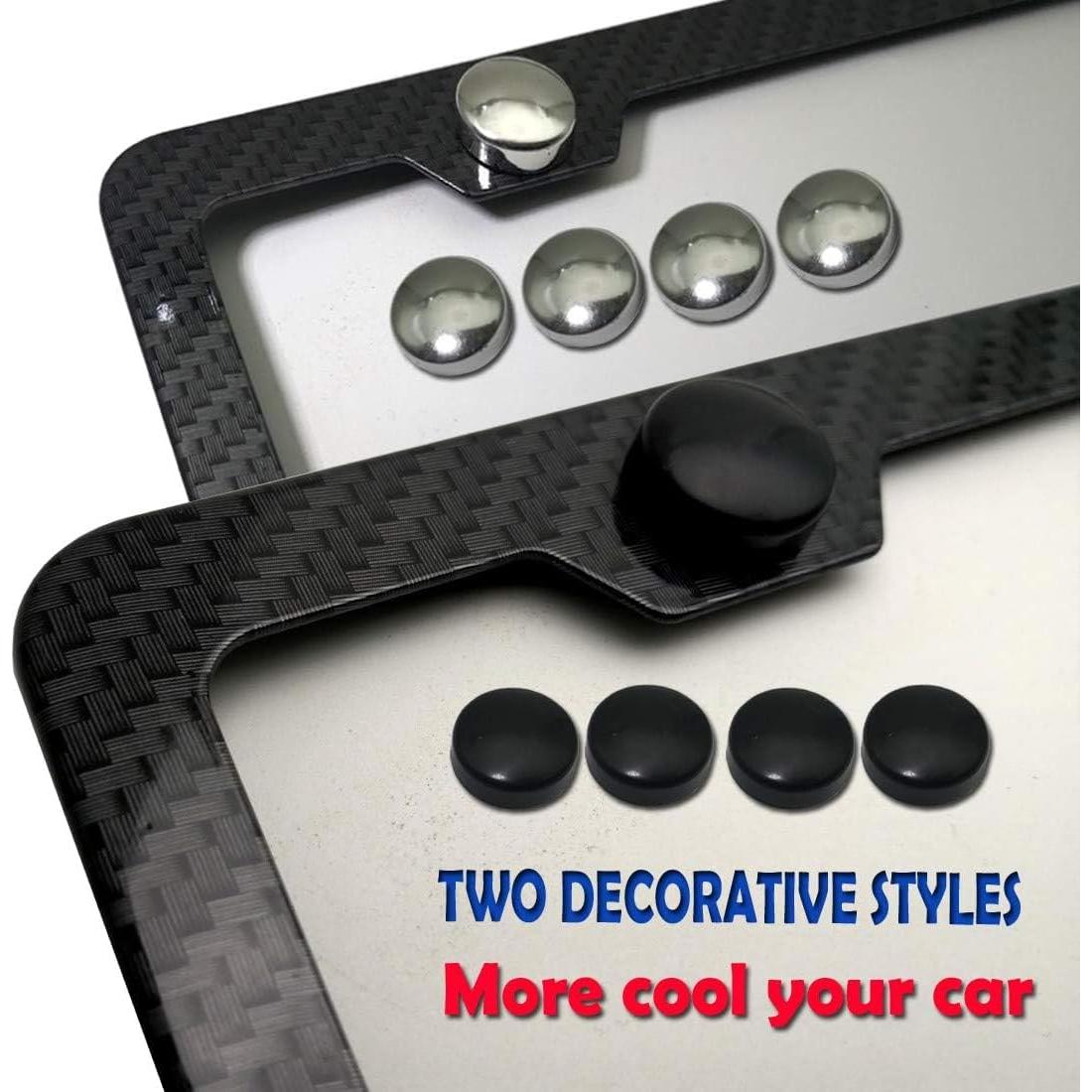 Marco de Placa de Licencia BGGTMO Fibra de Carbono 2 Agujeros