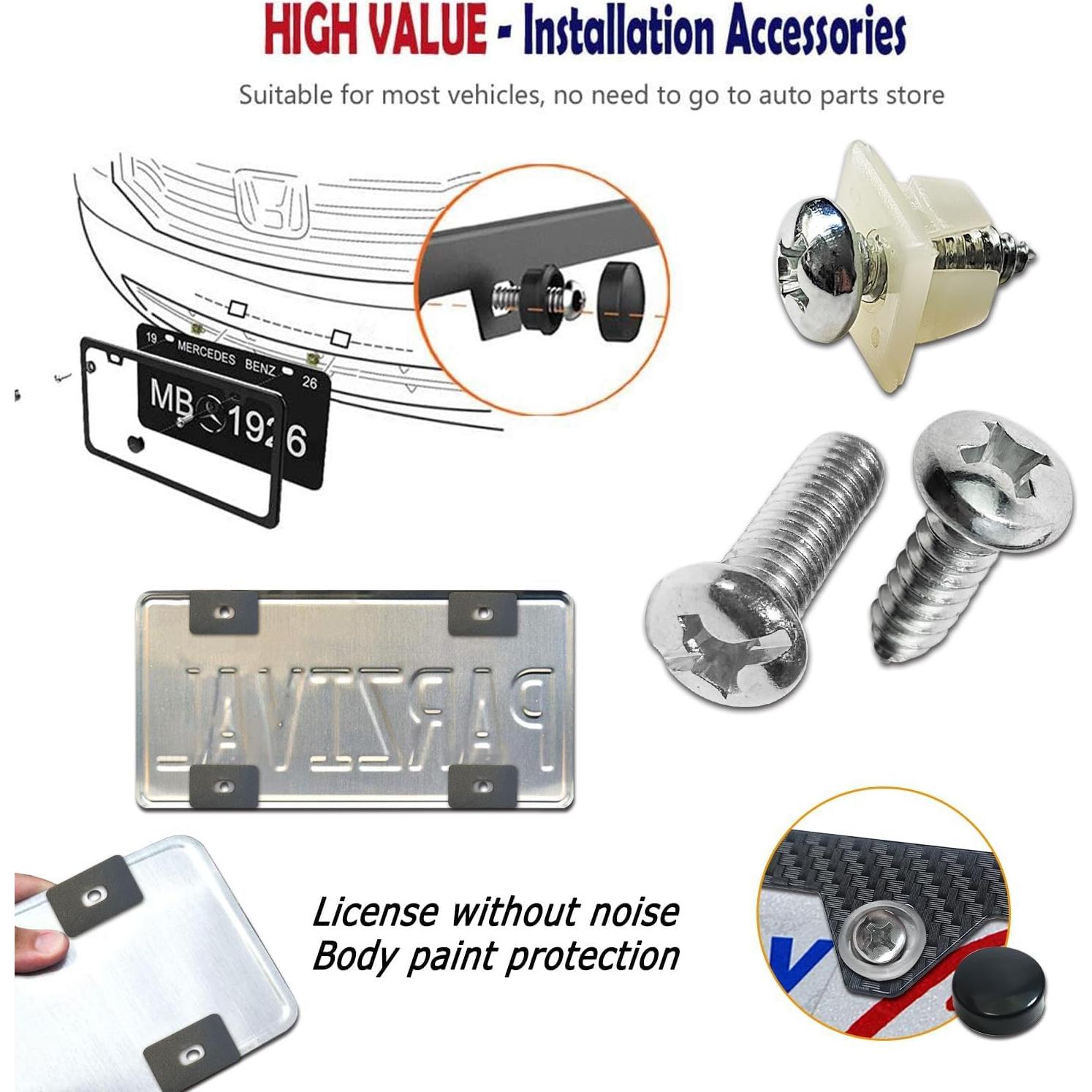 Marco de Placa de Licencia BGGTMO Fibra de Carbono 2 Agujeros