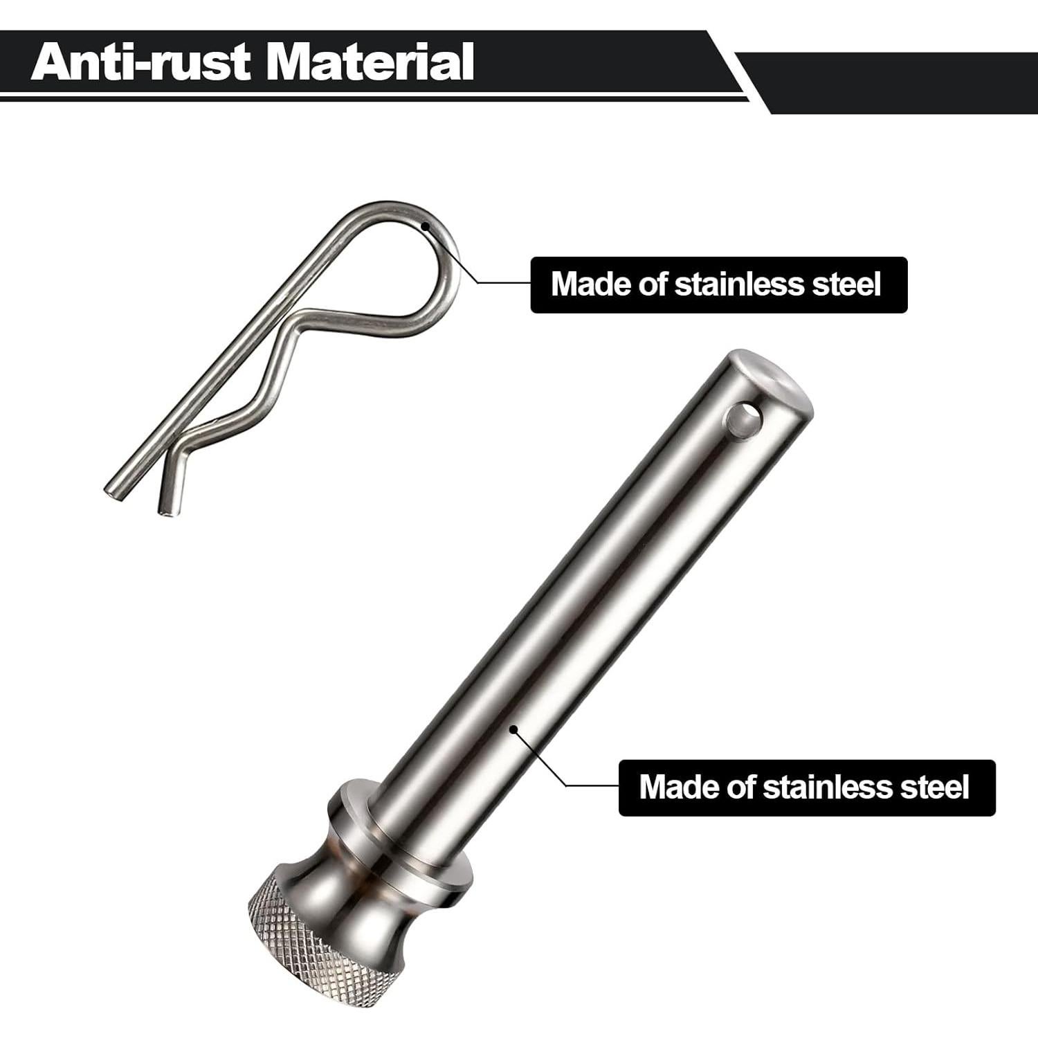 Pin y Clip de Enganche Acero Inoxidable TOPSHINE 5/8"