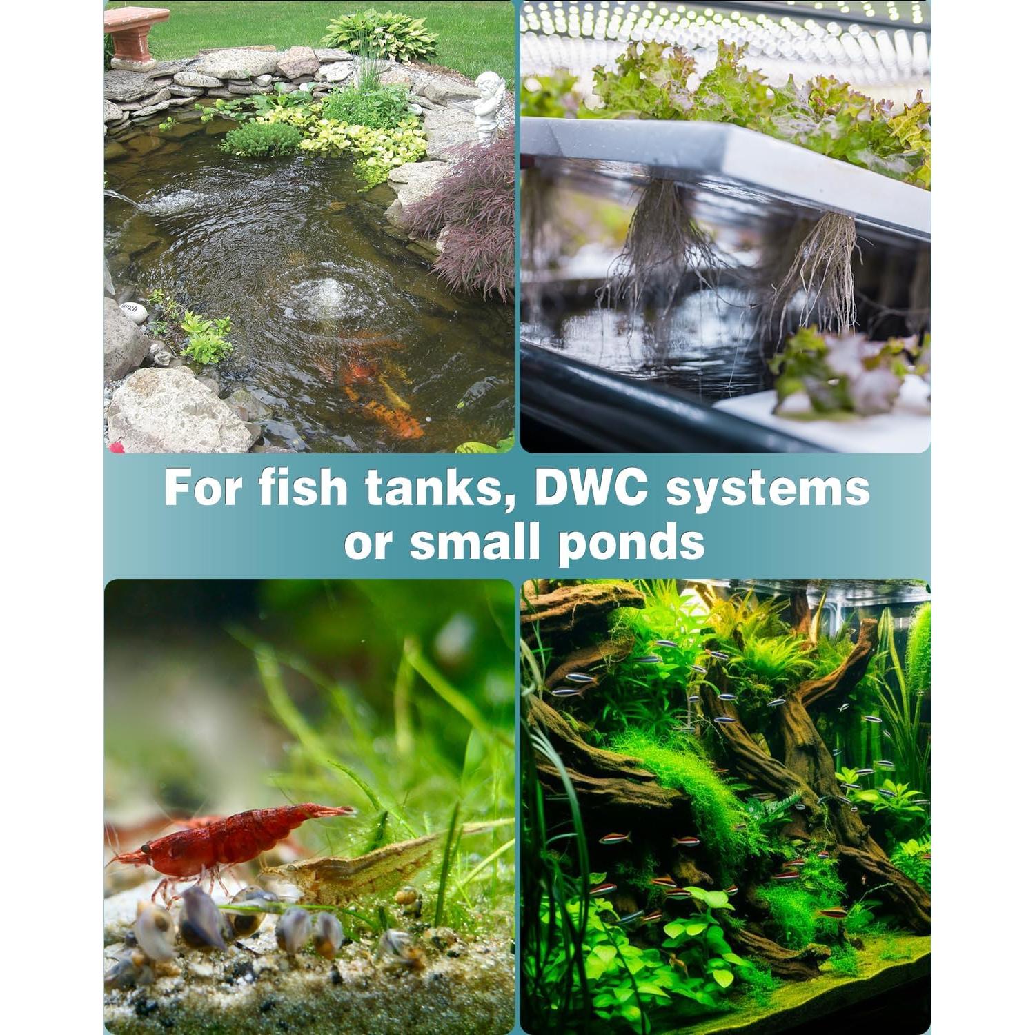 Pawfly Piedra de Aire 4.95 cm Difusor de Oxígeno Acuario Paquete de 2