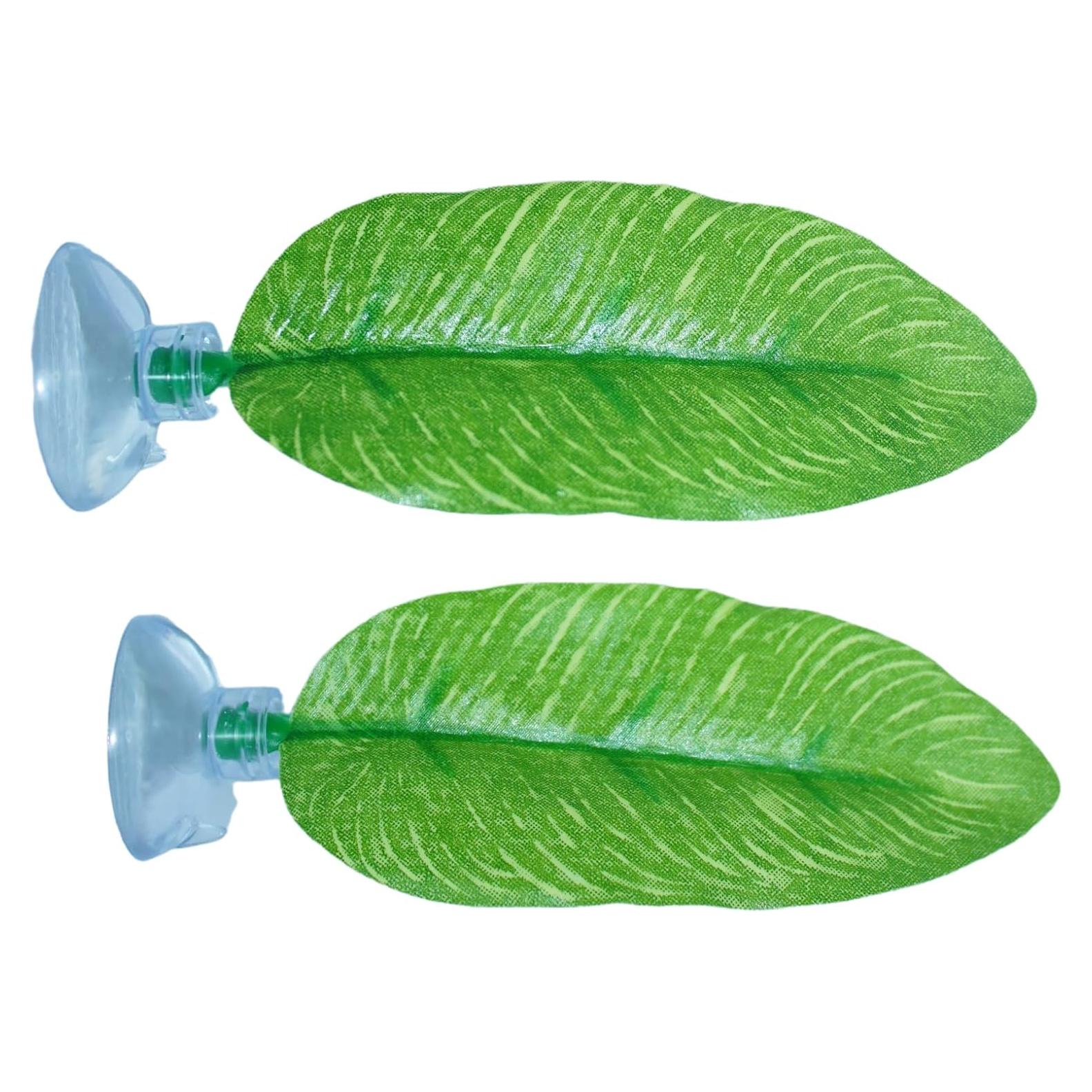 Hamaca de Hoja para Betta DOBA - 2 Piezas, Verde, Plástico