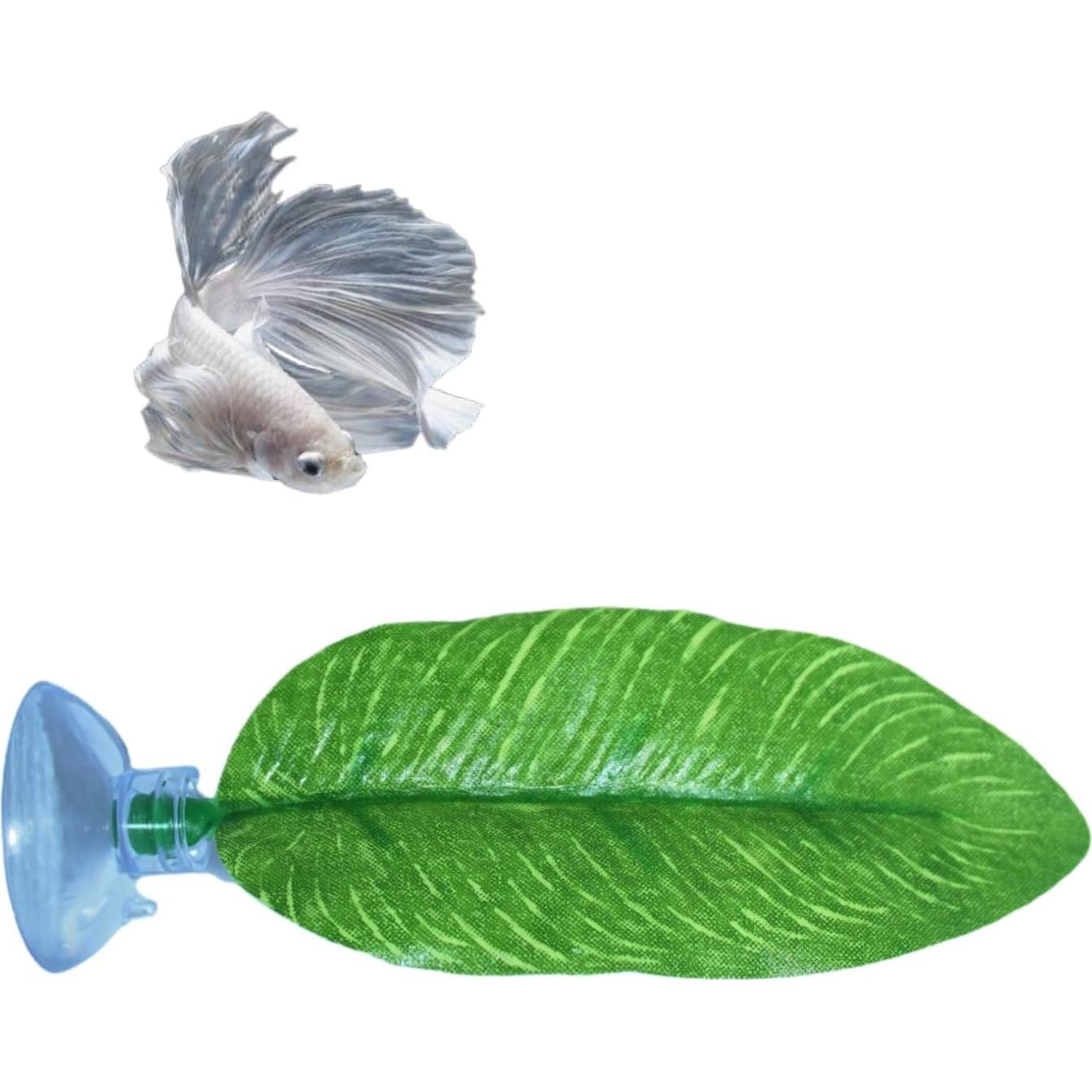 Hamaca de Hoja para Betta DOBA - 2 Piezas, Verde, Plástico