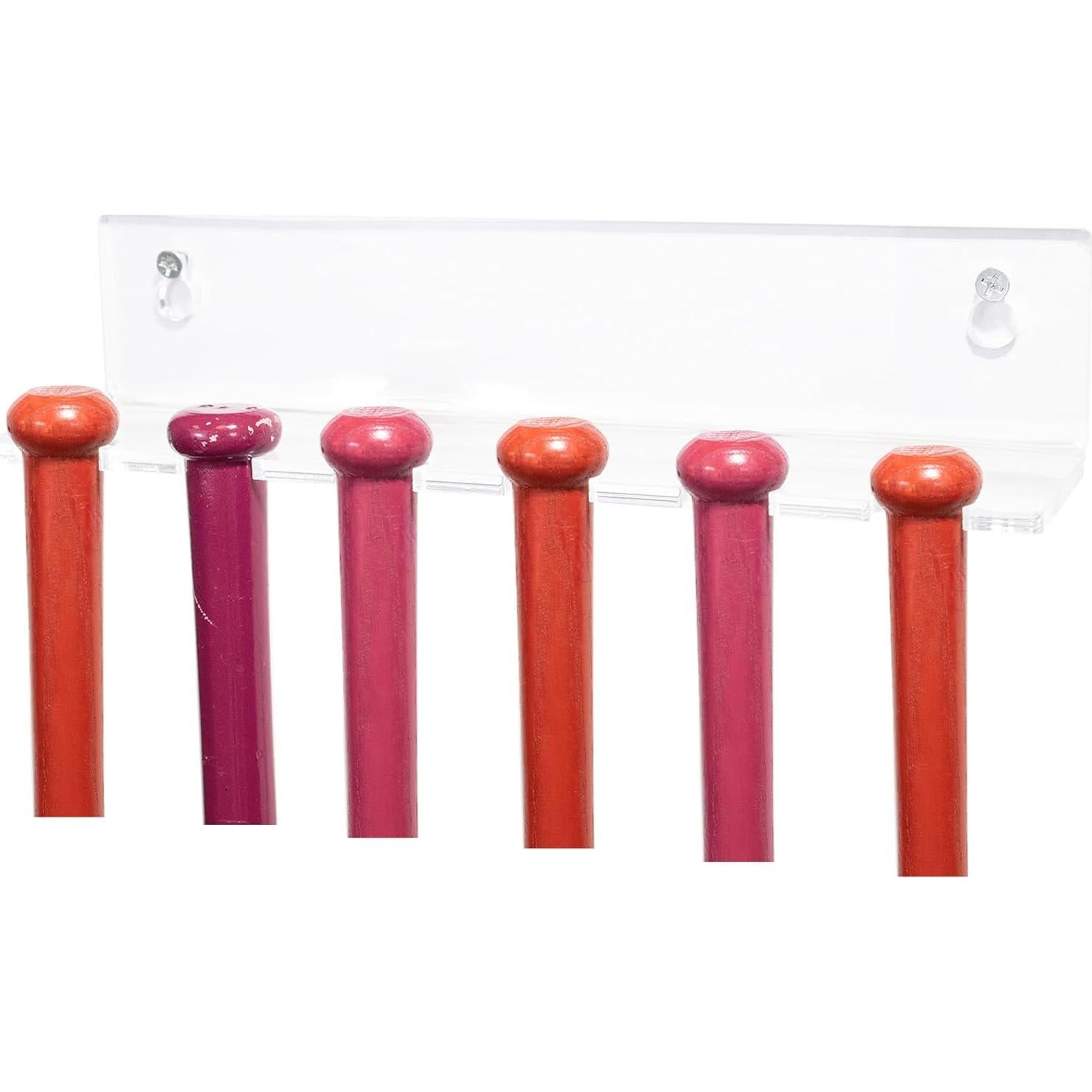 Soporte de Exhibición Acrílico Transparente para 6 Bate Mini