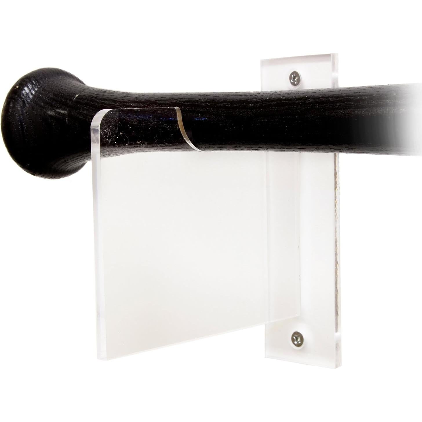 Soporte de Exhibición de Bate de Béisbol Mejores Soportes - Acrílico Transparente - Conjunto de 6