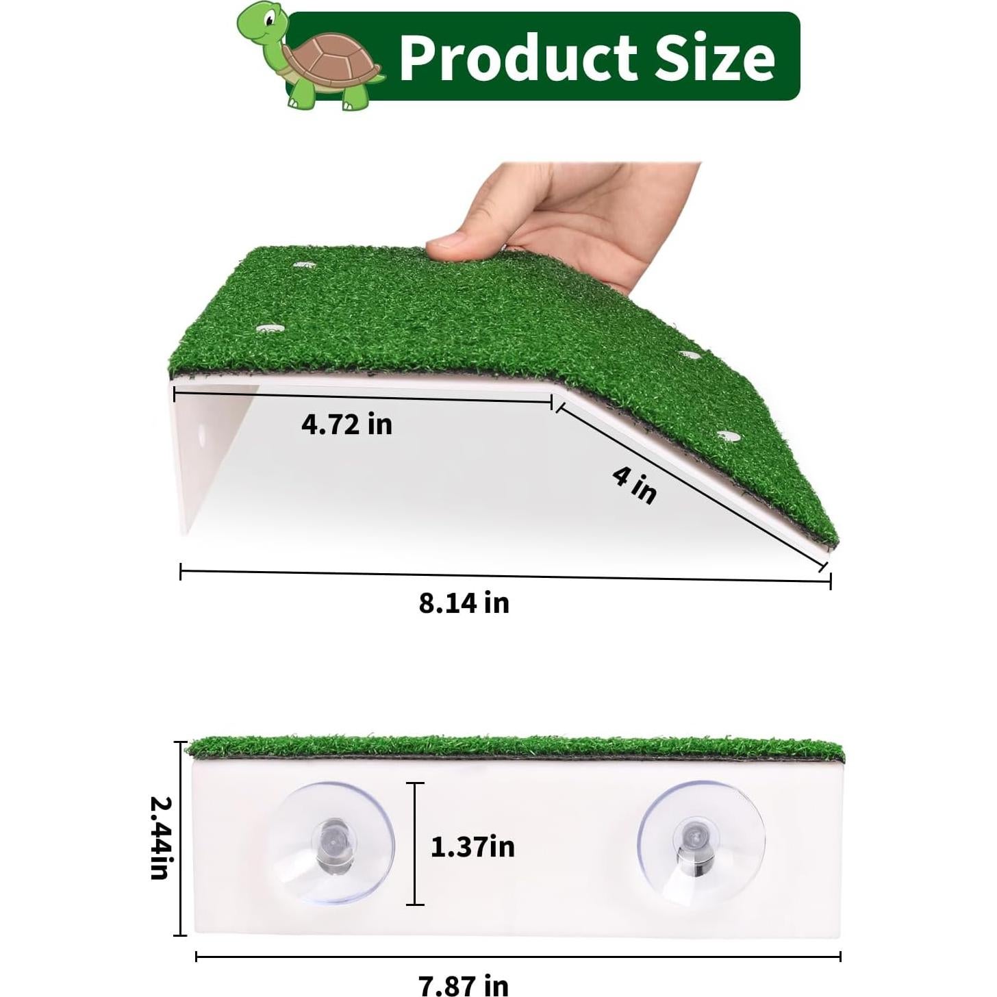 Plataforma de Sol para Tortugas Dexspoeny - Grande, 20.7x20cm