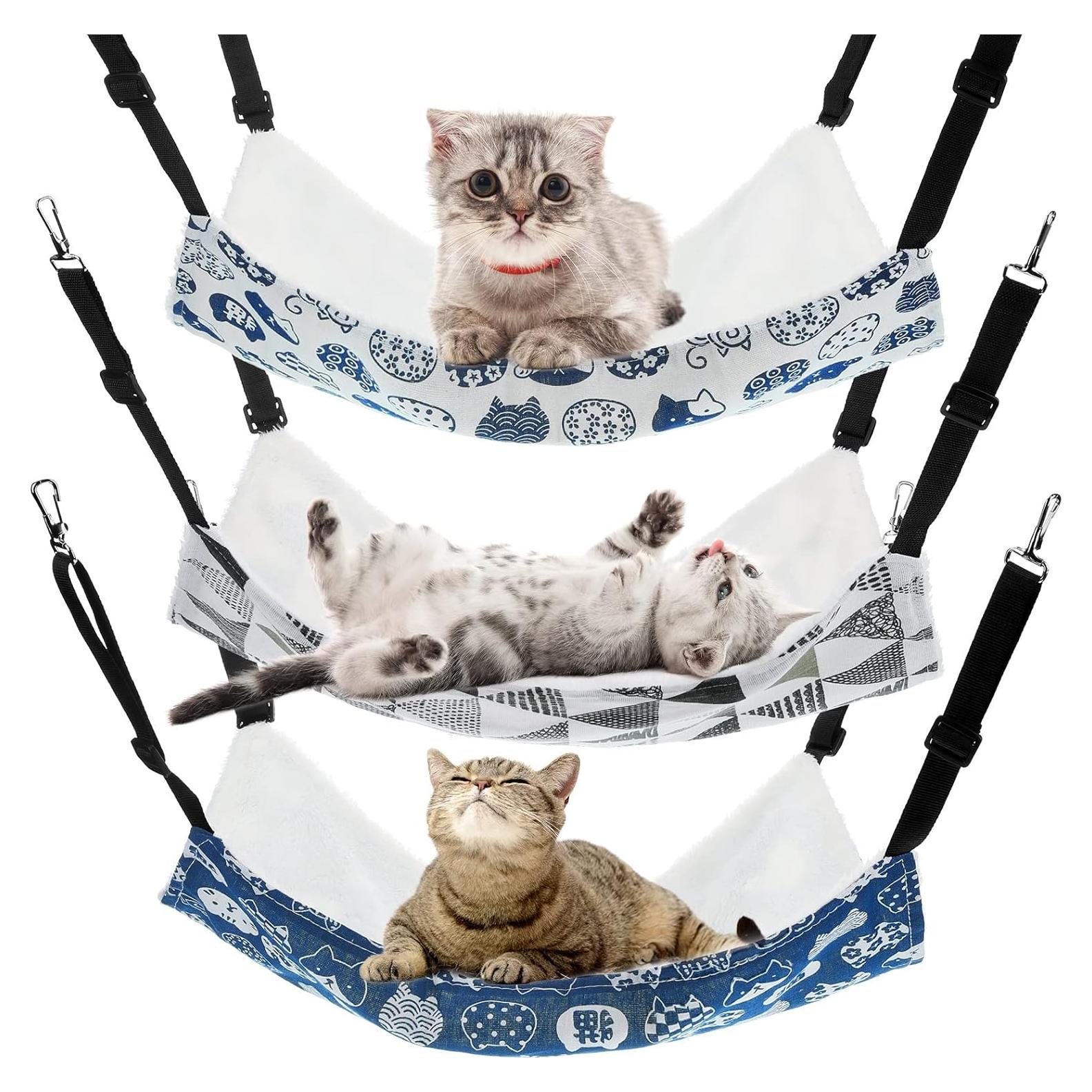 Hamaca Reversible para Mascotas BBTO 53x35 cm Suave Felpa