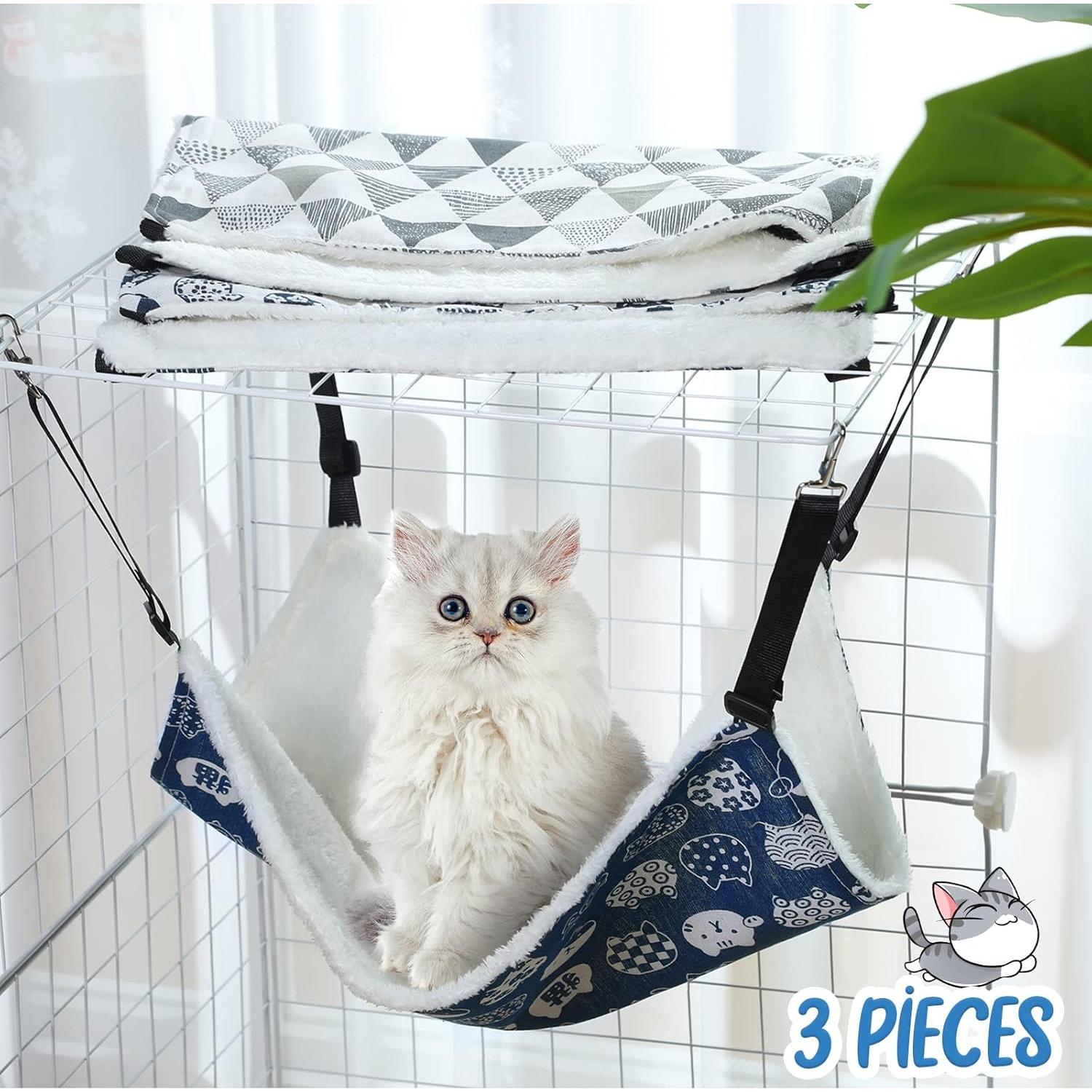 Hamaca Reversible para Mascotas BBTO 53x35 cm Suave Felpa