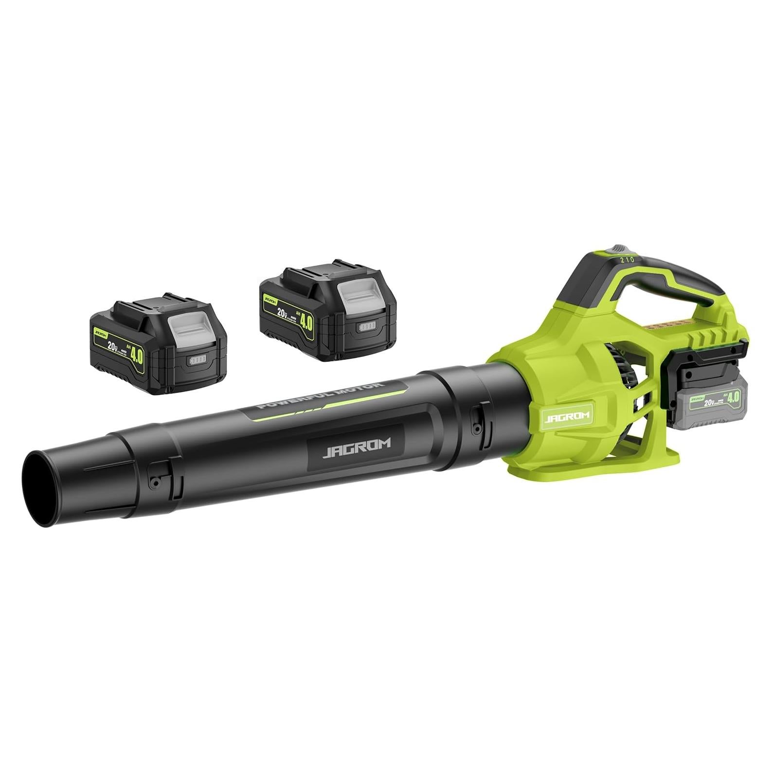 Soplador de Hojas Inalámbrico JAGROM 20V 780CFM 2 Baterías