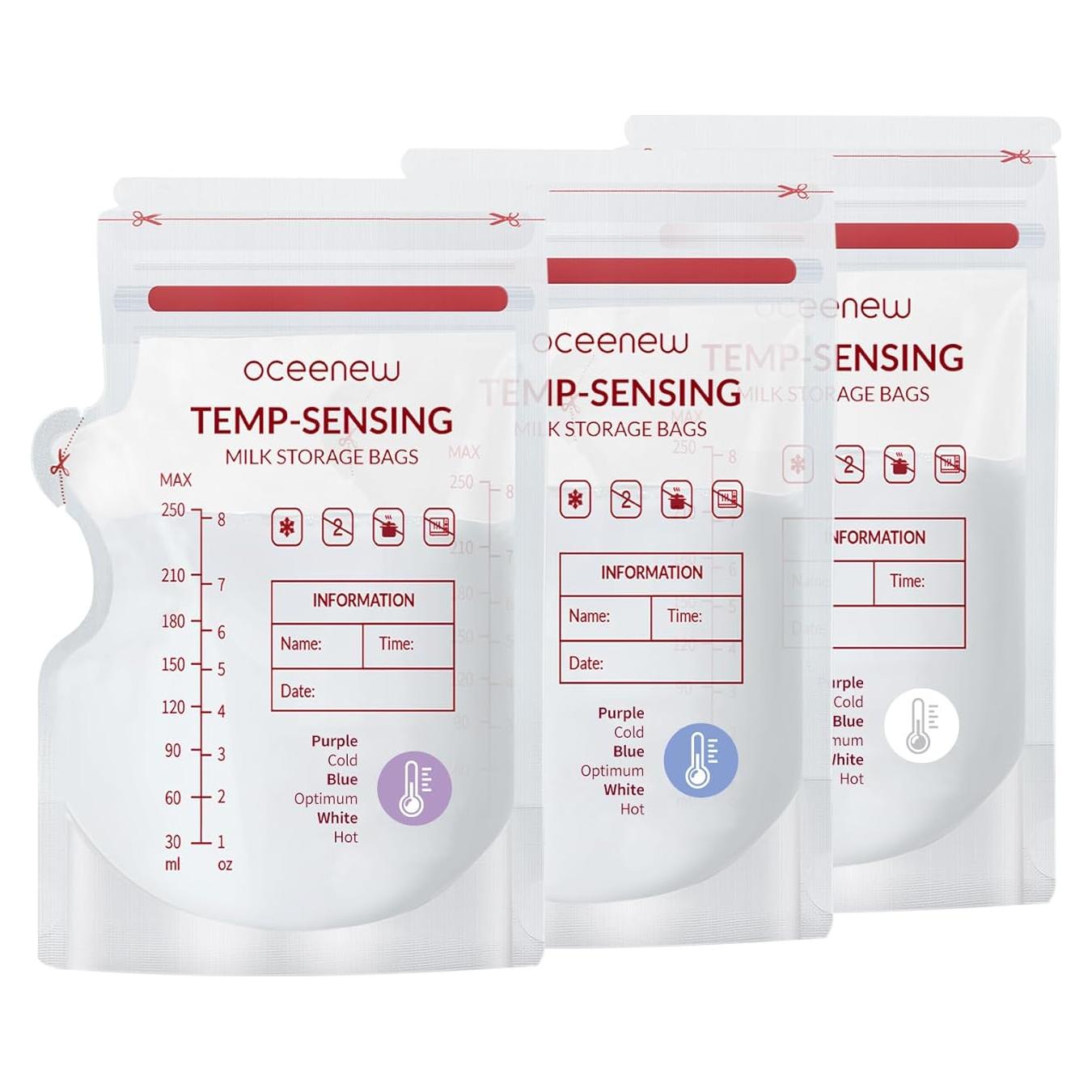 Bolsas de Almacenamiento de Leche Materna Oceenew 50pcs 226ml
