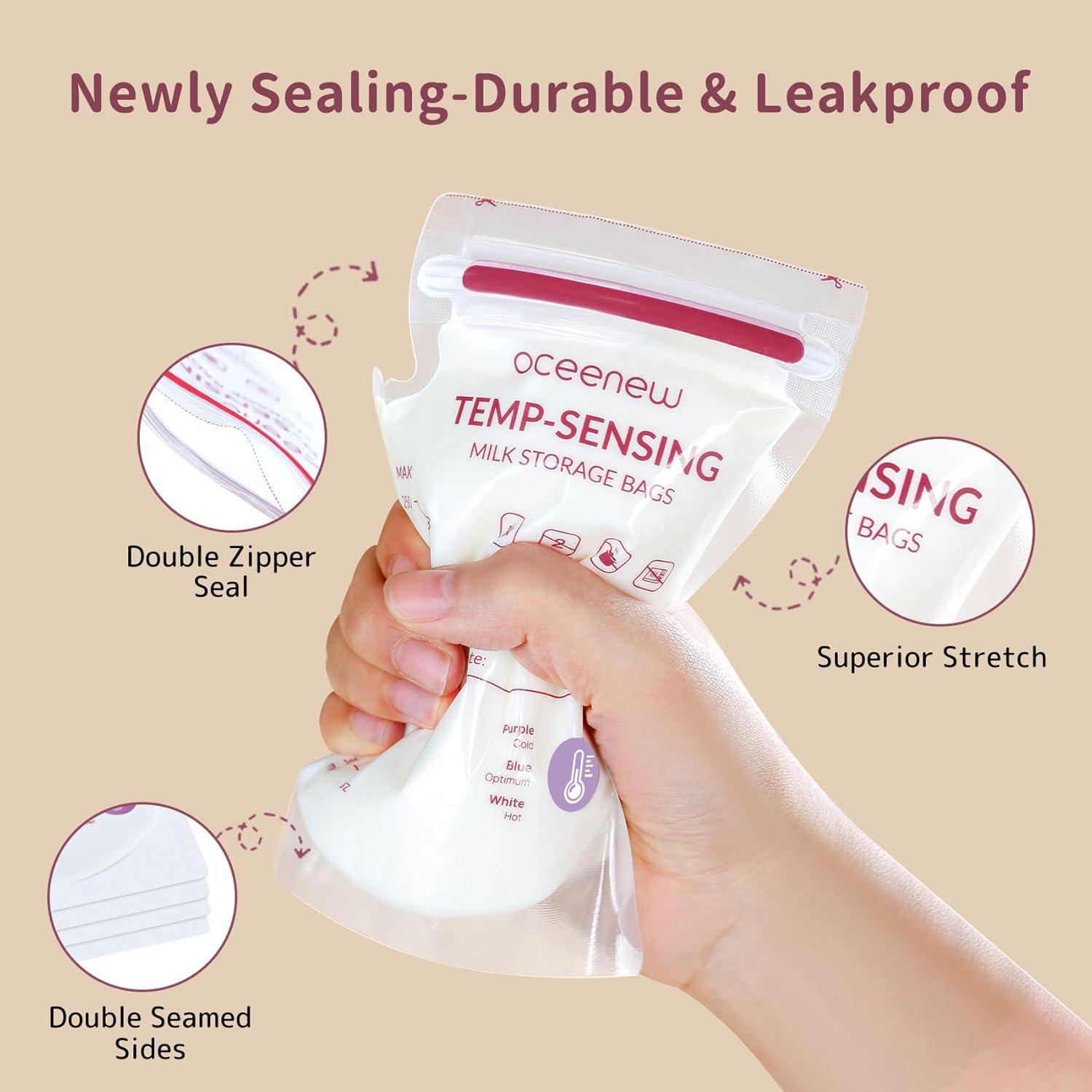Bolsas de Almacenamiento de Leche Materna Oceenew 50pcs 226ml