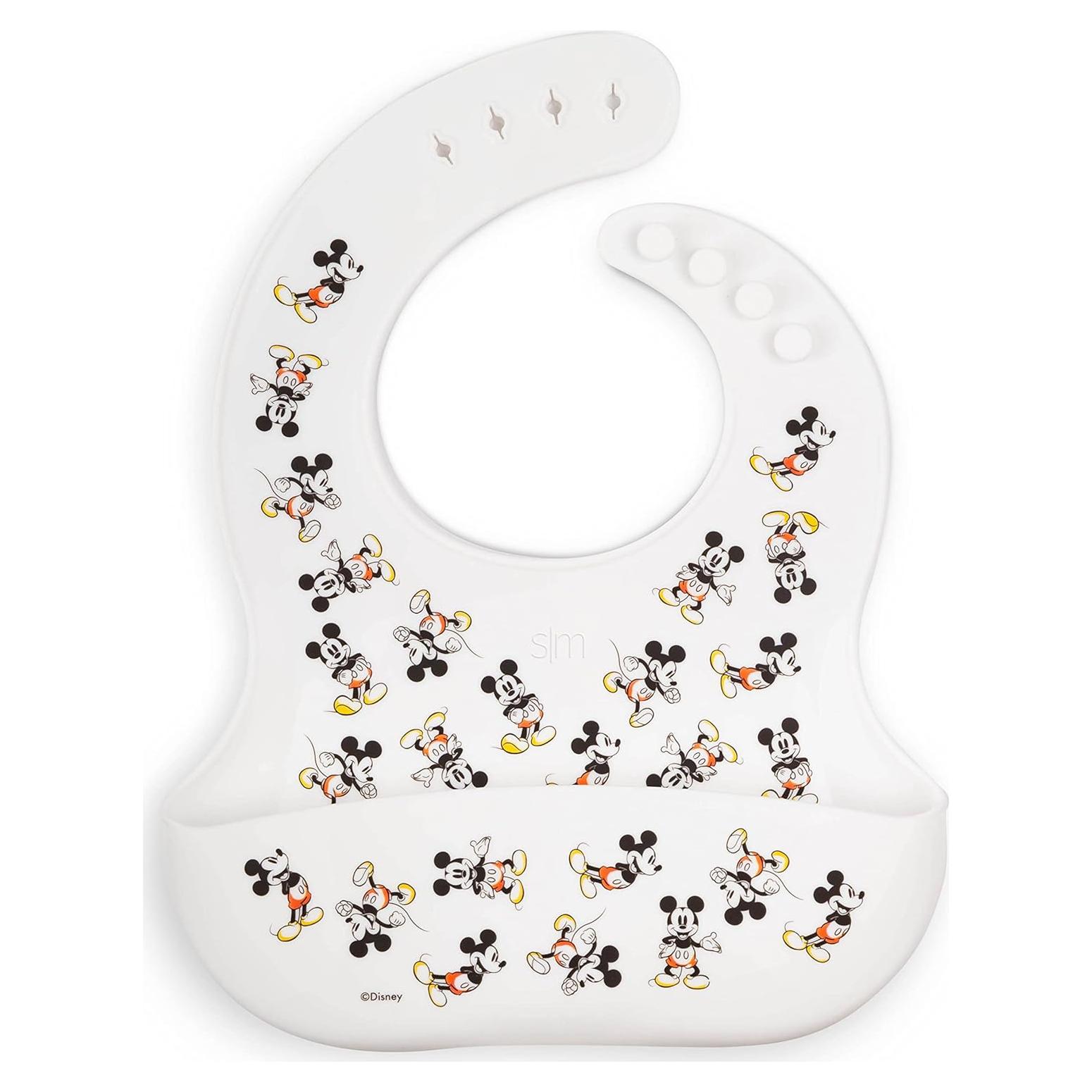 Babero de Silicona Simple Modern Mickey Mouse 30.5x22.9cm