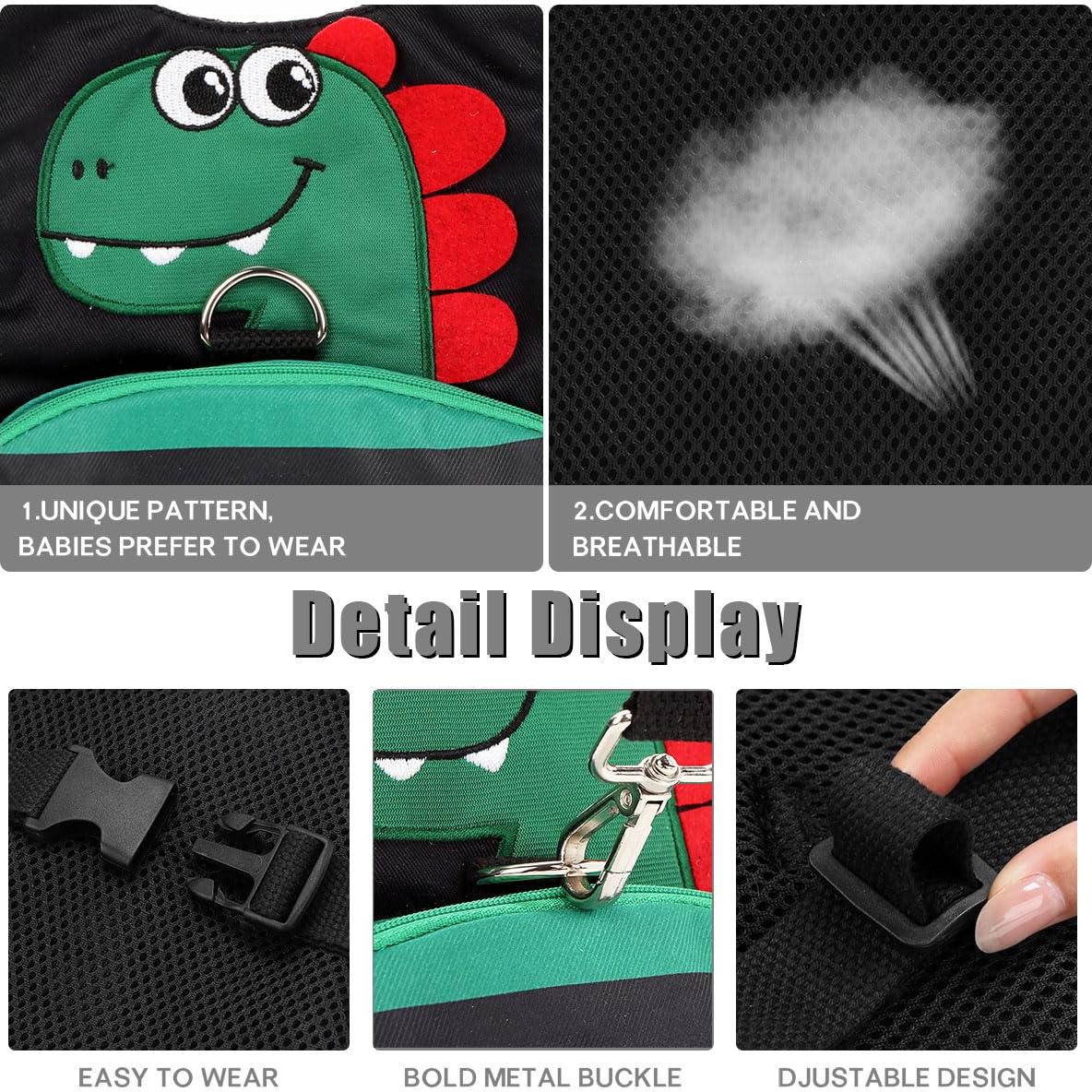 Correa Antipérdida para Niños Shelly - Arnés Unisex Negro