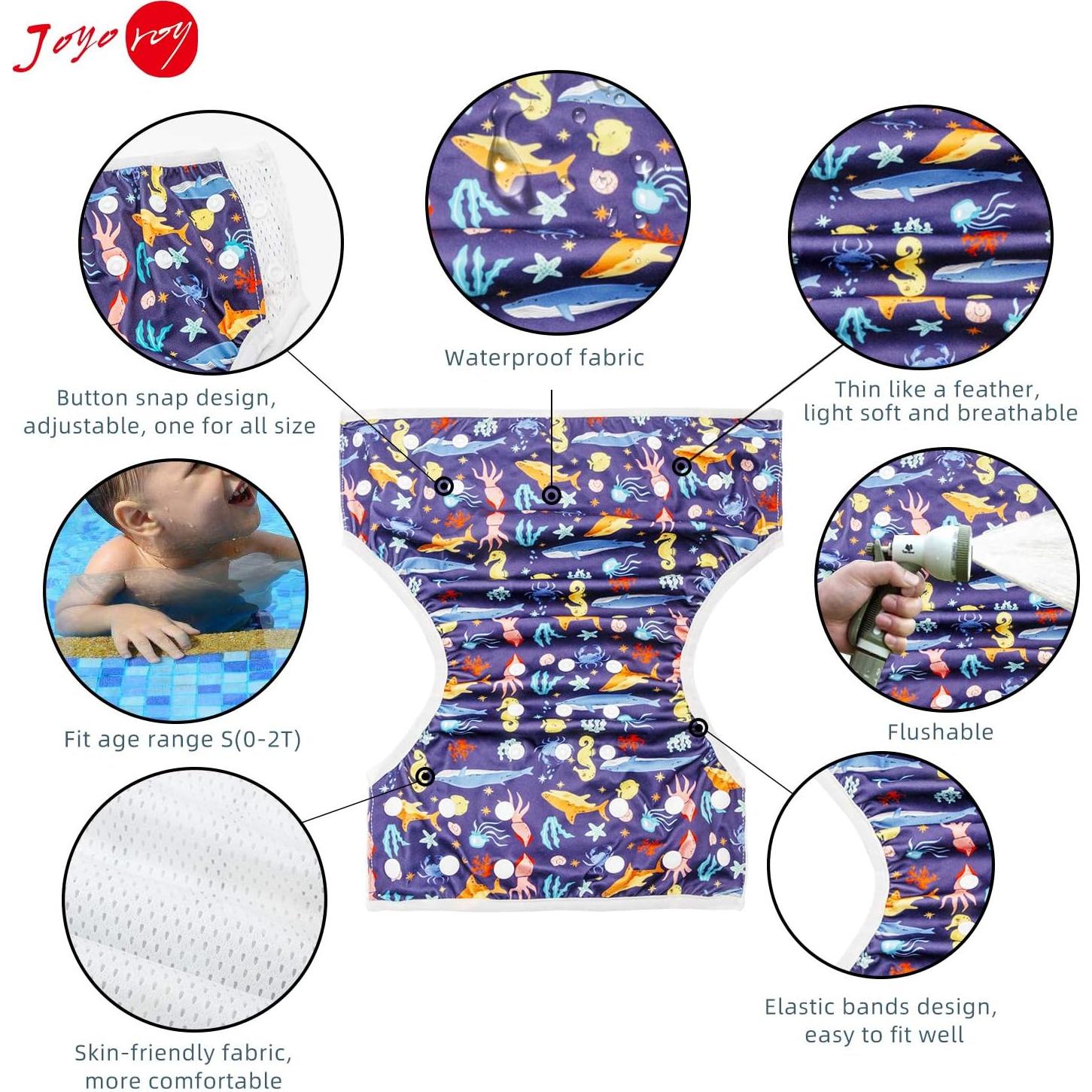 Pañal de Natación Reutilizable Joyo Roy 0-2T para Bebé