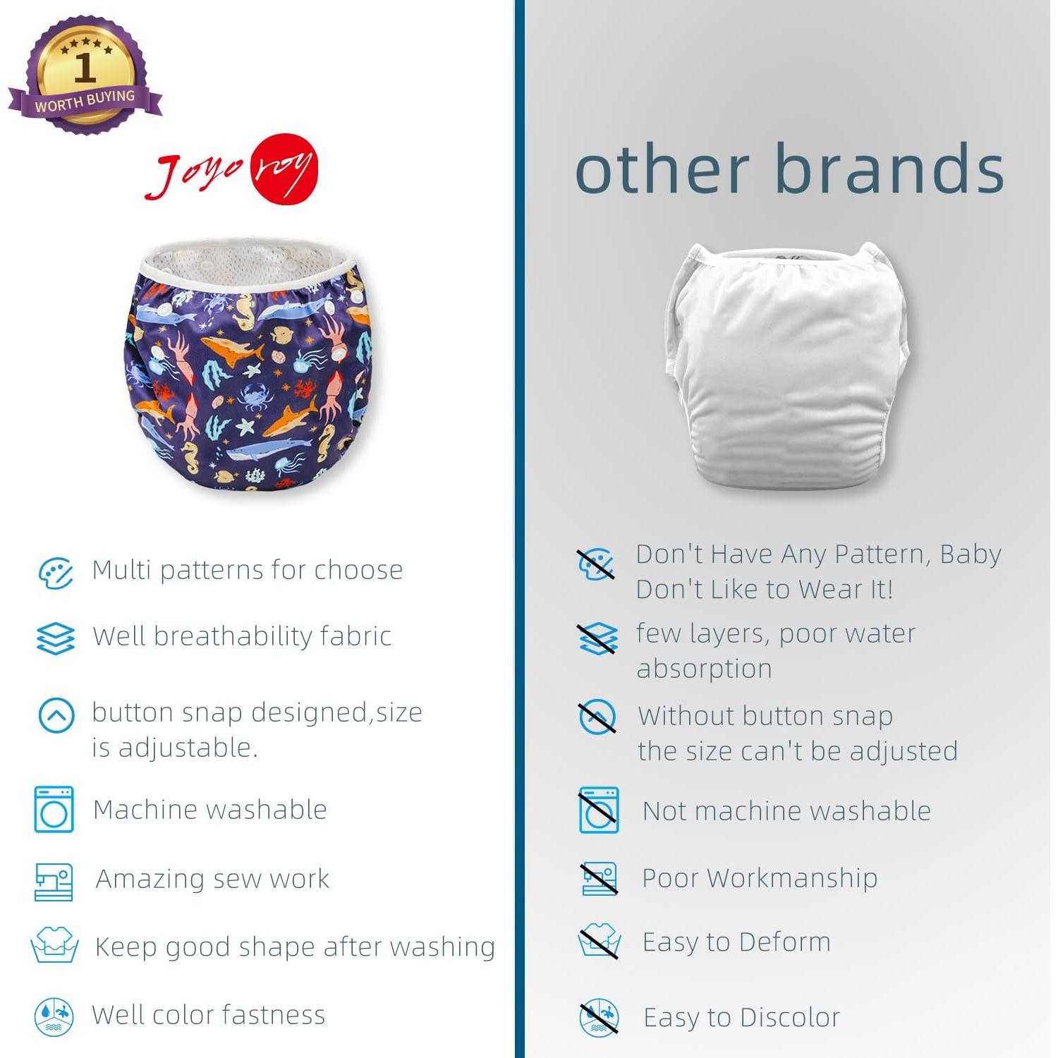 Pañal de Natación Reutilizable Joyo Roy 0-2T para Bebé