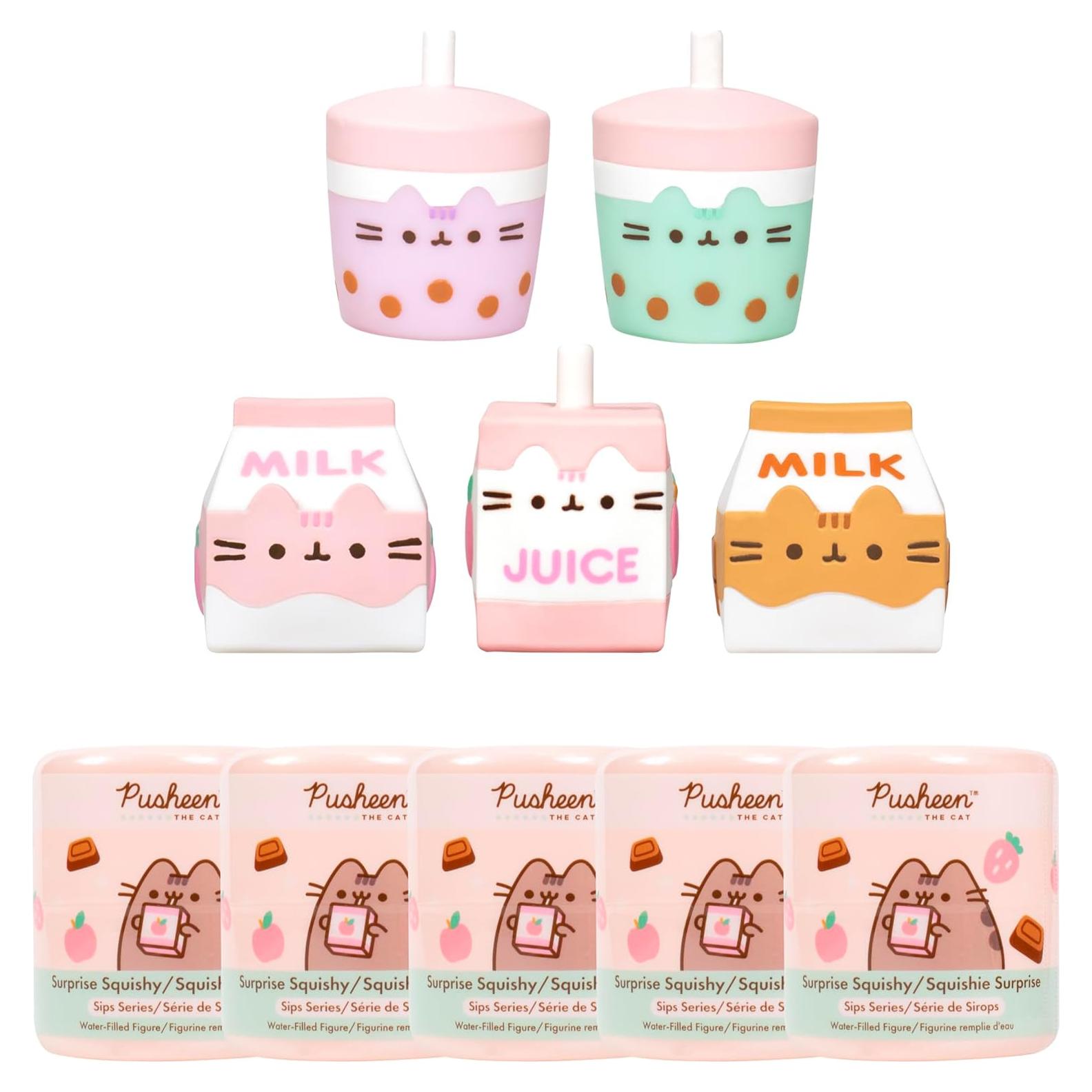 Juguete Squishy Pusheen Hamee - 5 Diseños Llenos de Agua