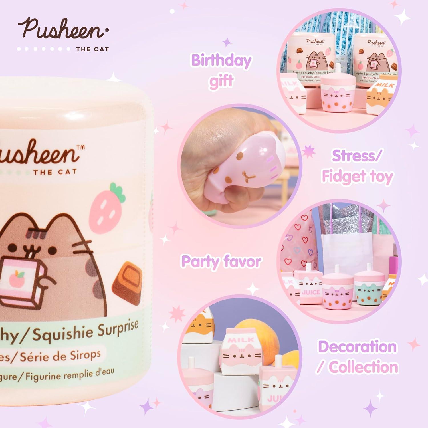 Juguete Squishy Pusheen Hamee - 5 Diseños Llenos de Agua