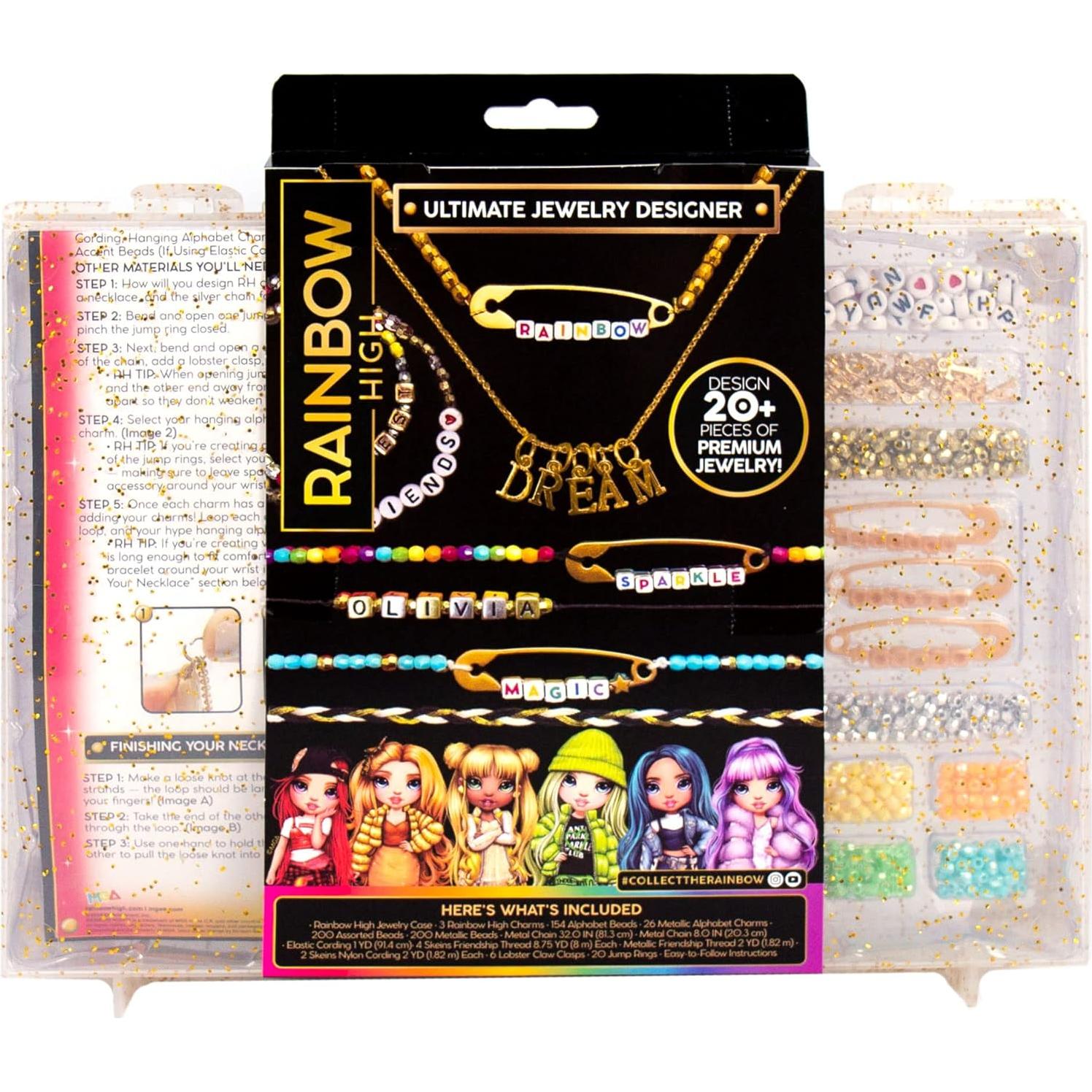 Kit de Joyería DIY Rainbow High - Diseñador Definitivo 20 Piezas