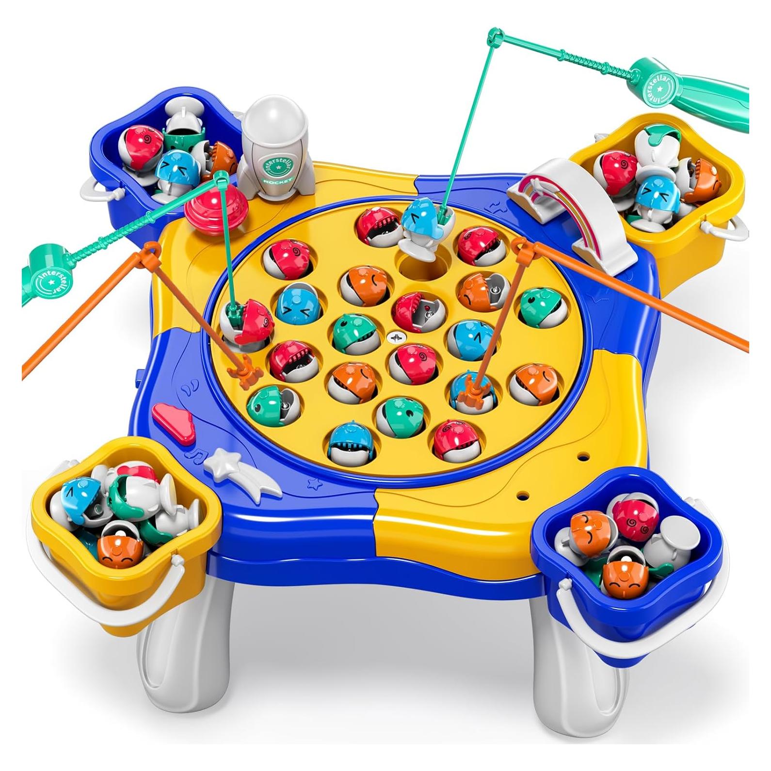 Juego de Pesca Magnético WATUDOU para Niños 3-10 Años 70 Piezas