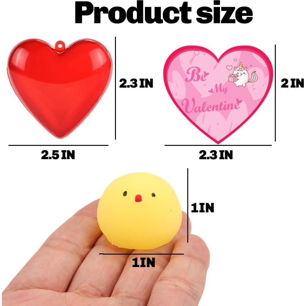 28 Juguetes Mochi Squishies UMEELR para Pascua - Corazones