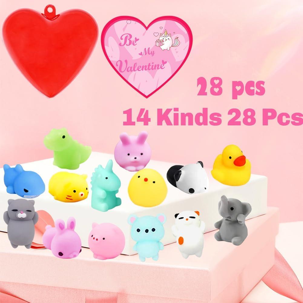 28 Juguetes Mochi Squishies UMEELR para Pascua - Corazones